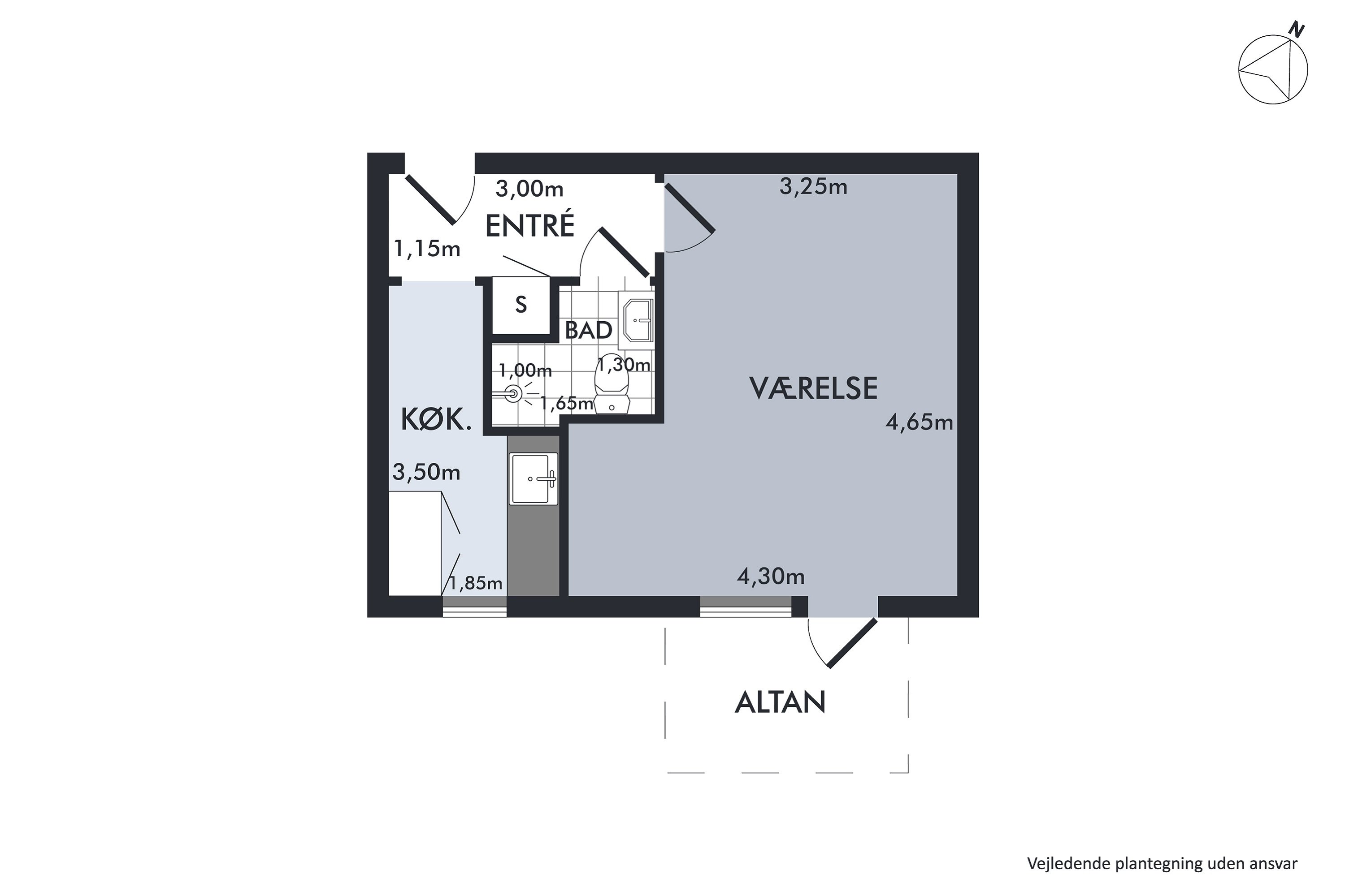 Plantegninger billede af Hobrovej 52, 2. 2., 8900 Randers C