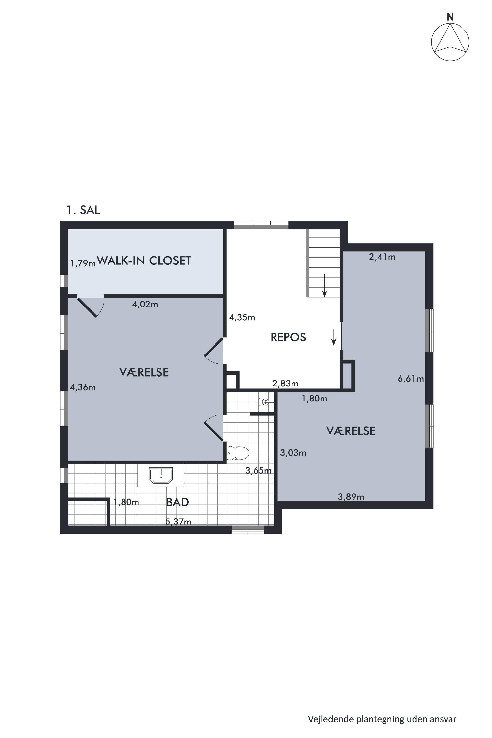 Plantegninger billede af Nørre Langgade 17, 8840 Rødkærsbro