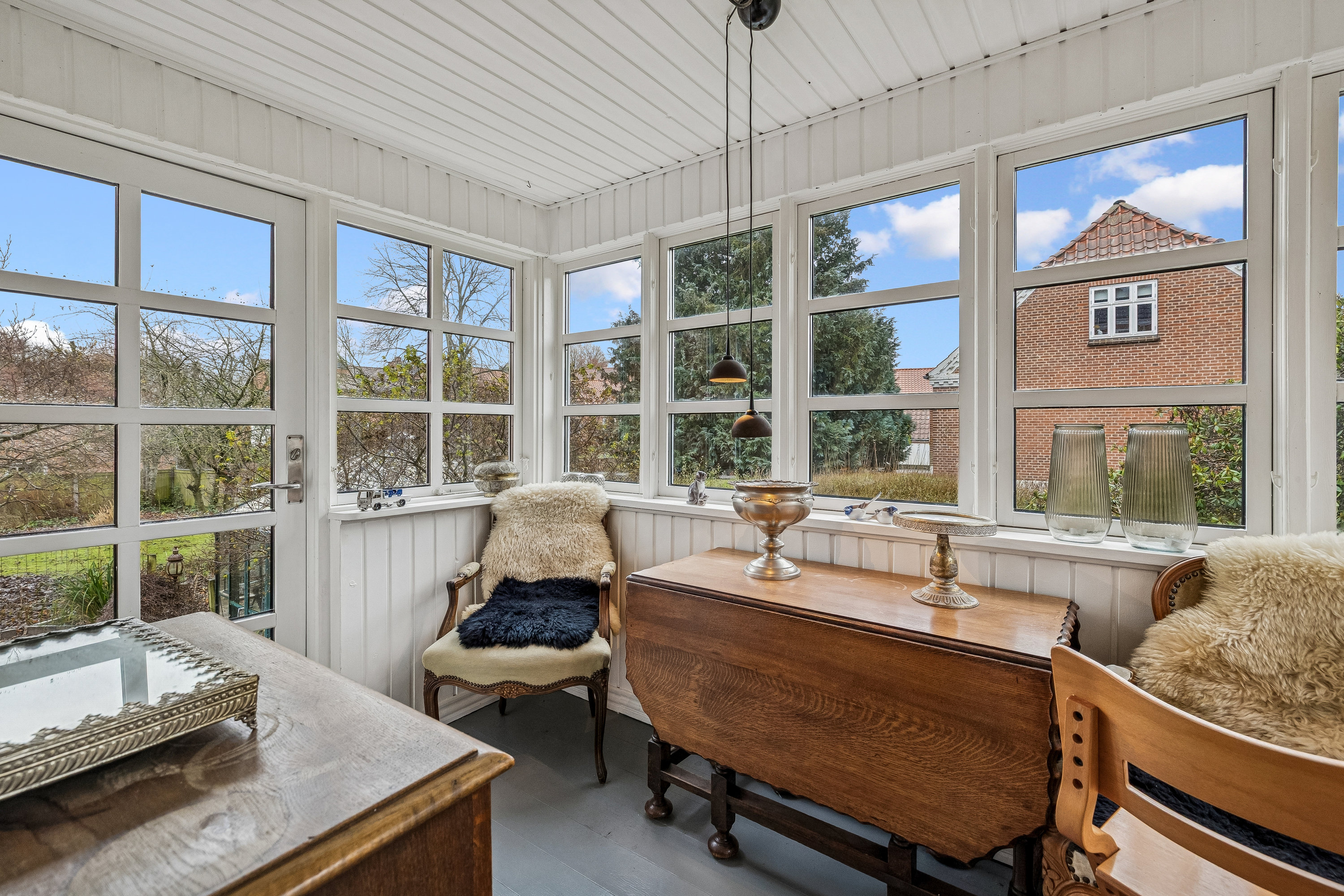 Fremhævet udestue billede i fuldskærmstilstand. Billede af Nørre Langgade 17, 8840 Rødkærsbro