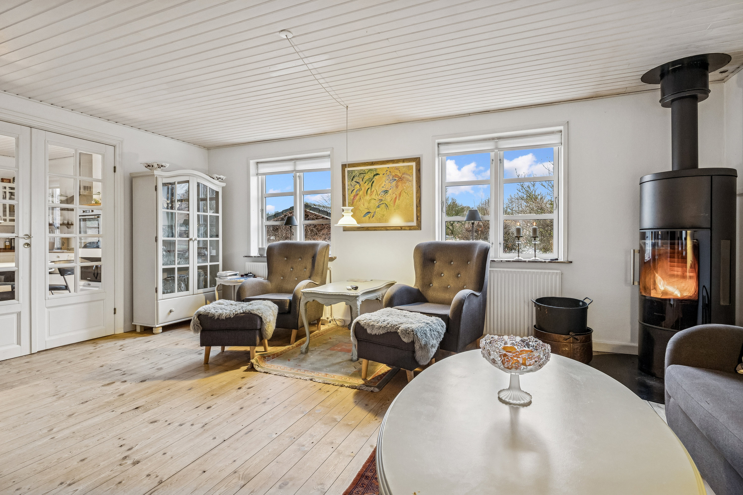 Fremhævet stue billede i fuldskærmstilstand. Billede af Nørre Langgade 17, 8840 Rødkærsbro