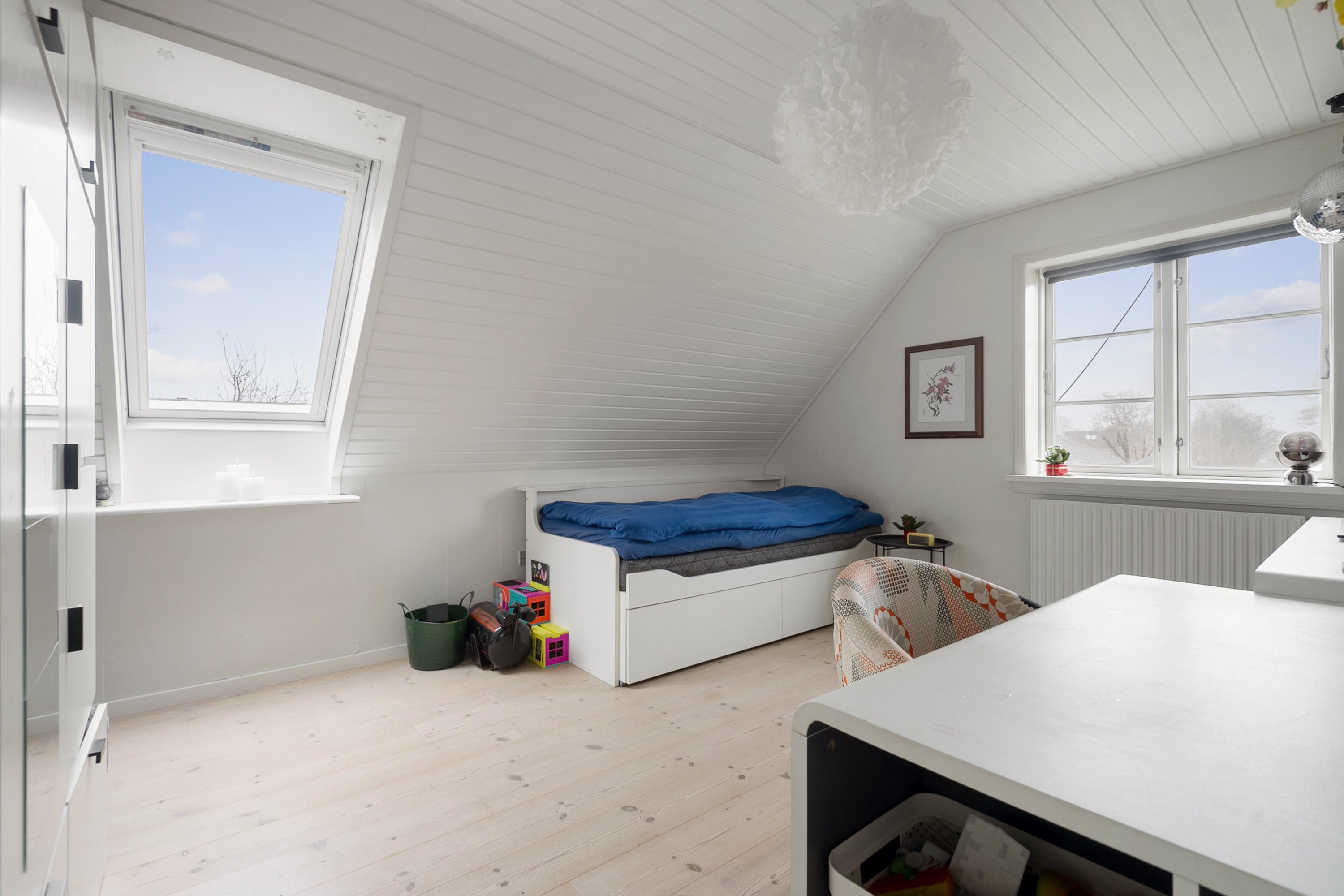 Fremhævet soveværelse billede i fuldskærmstilstand. Billede af Byparken 11, Næsbjerg, 6800 Varde