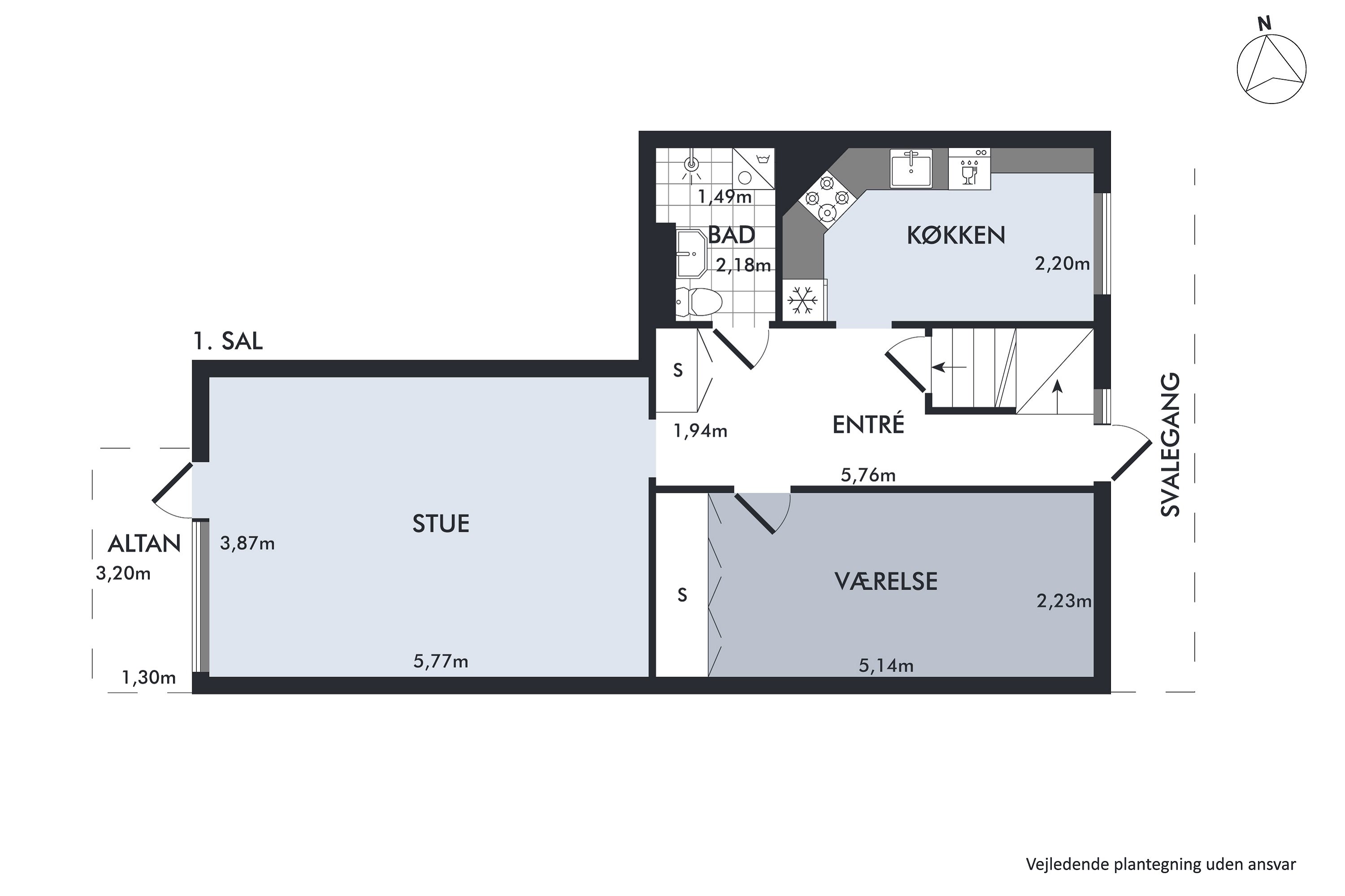 Plantegninger billede af Aldershvilevej 100, 1. m., 2880 Bagsværd