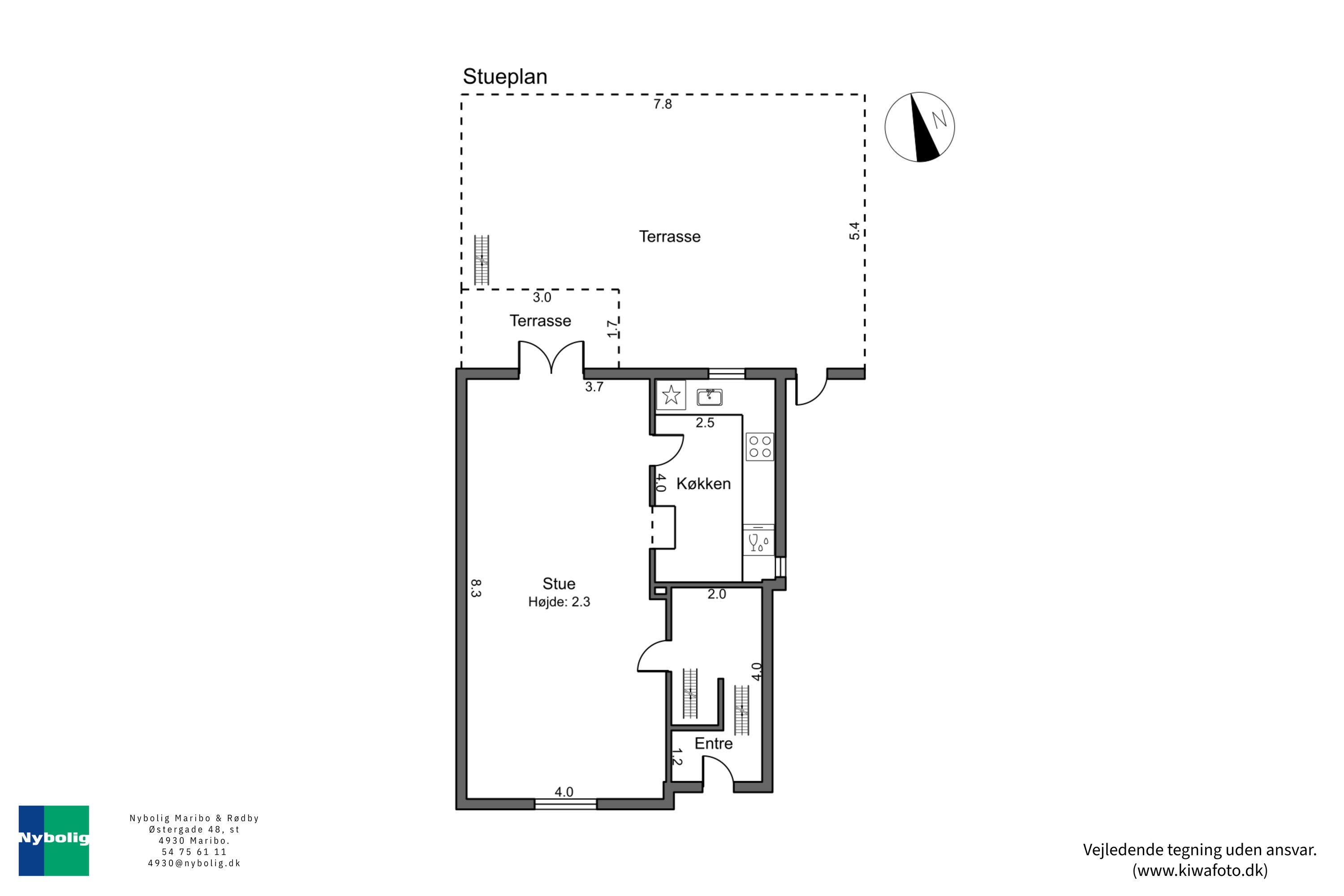Plantegninger billede af Vinkelvej 7, 4800 Nykøbing F