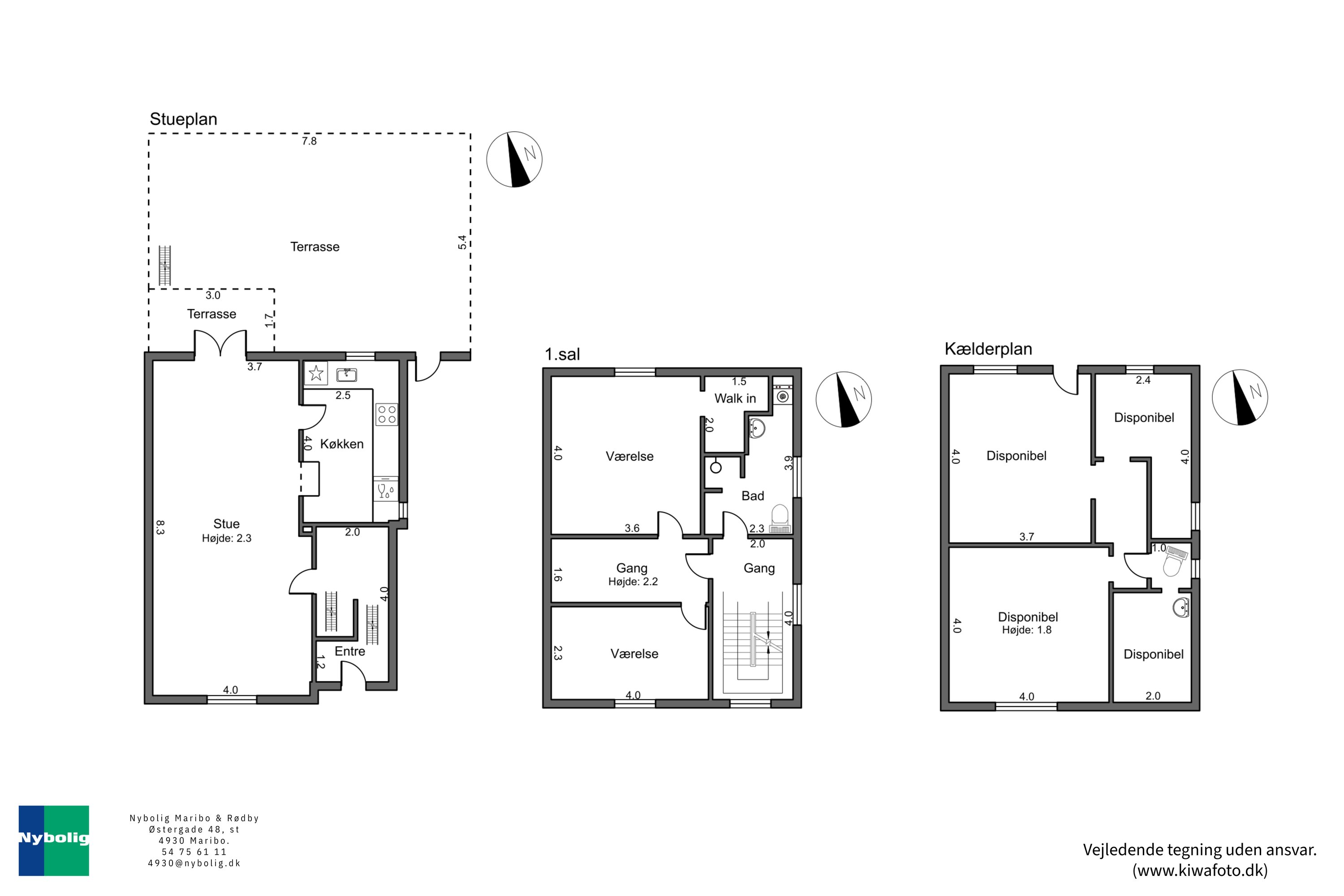 Plantegninger billede af Vinkelvej 7, 4800 Nykøbing F