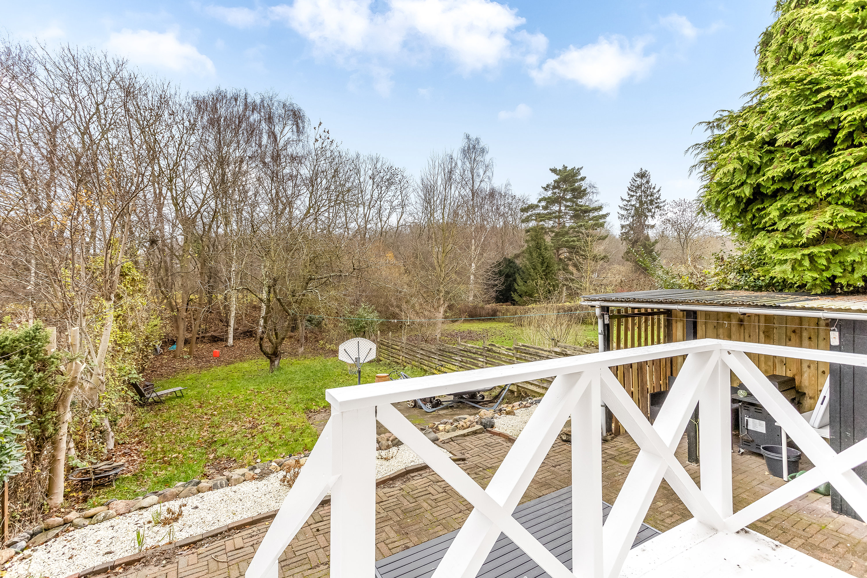 Fremhævet terrasse billede i fuldskærmstilstand. Billede af Vinkelvej 7, 4800 Nykøbing F