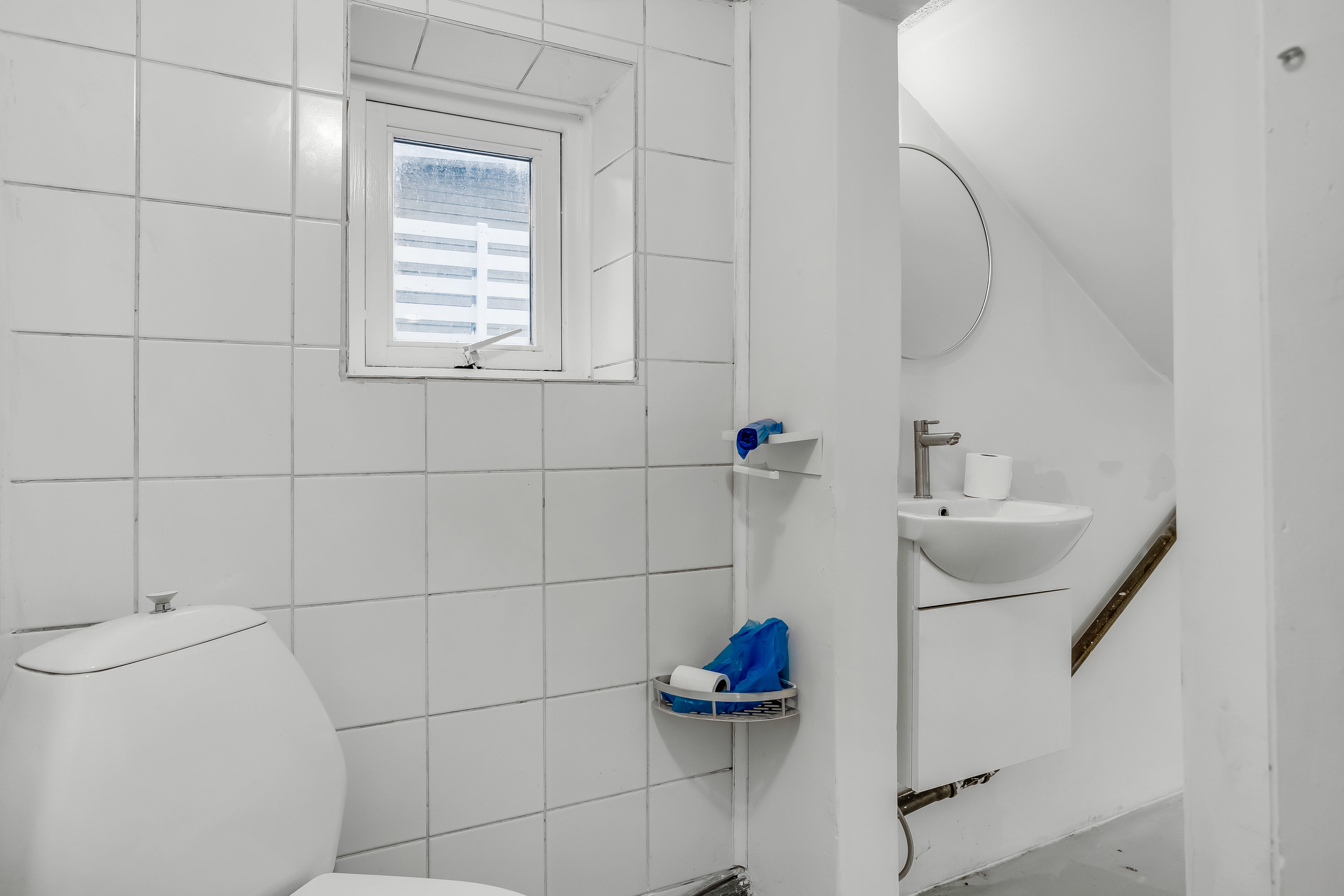 Fremhævet badeværelse billede i fuldskærmstilstand. Billede af Vinkelvej 7, 4800 Nykøbing F