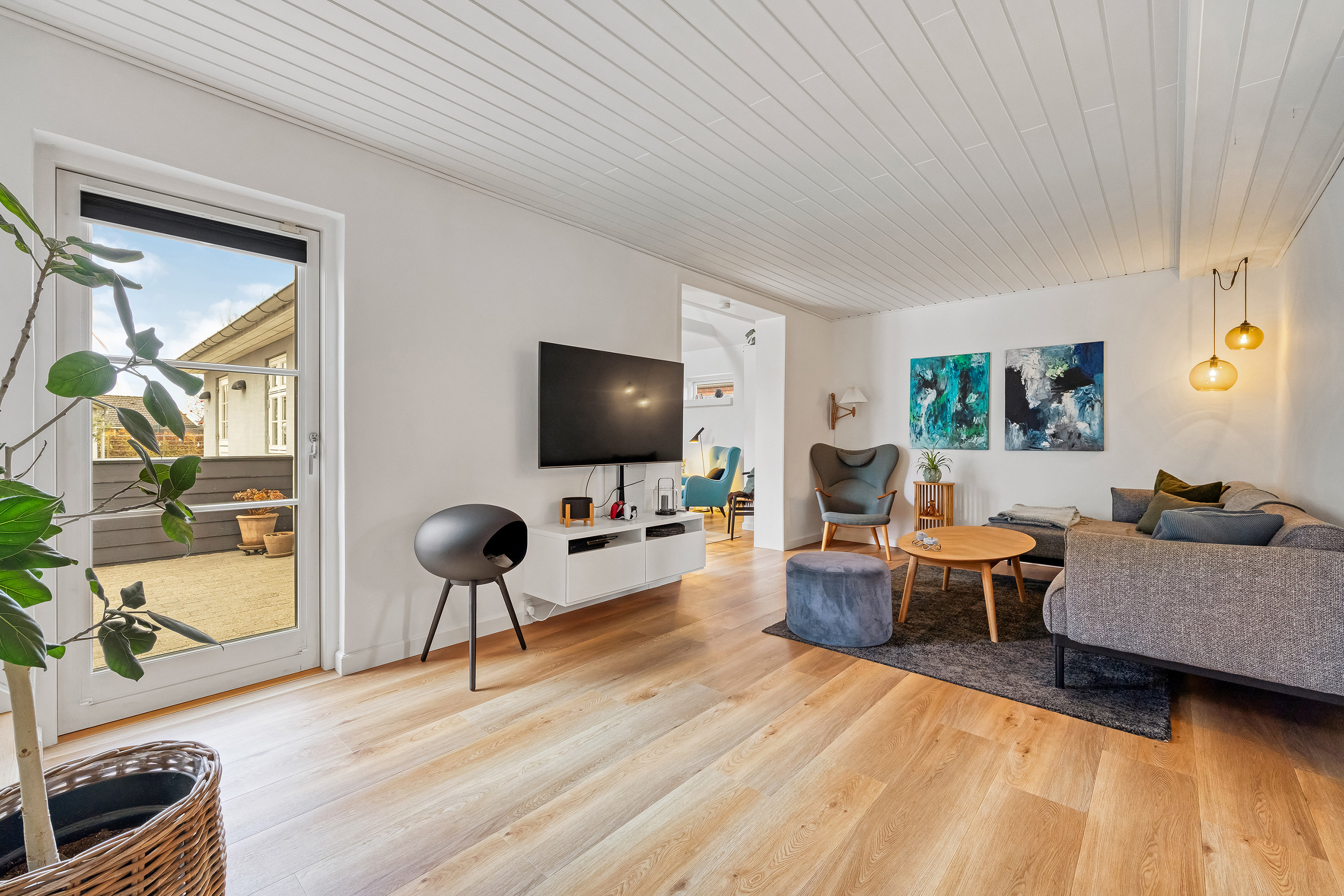 Fremhævet stue billede i fuldskærmstilstand. Billede af Byvej 61, 3600 Frederikssund