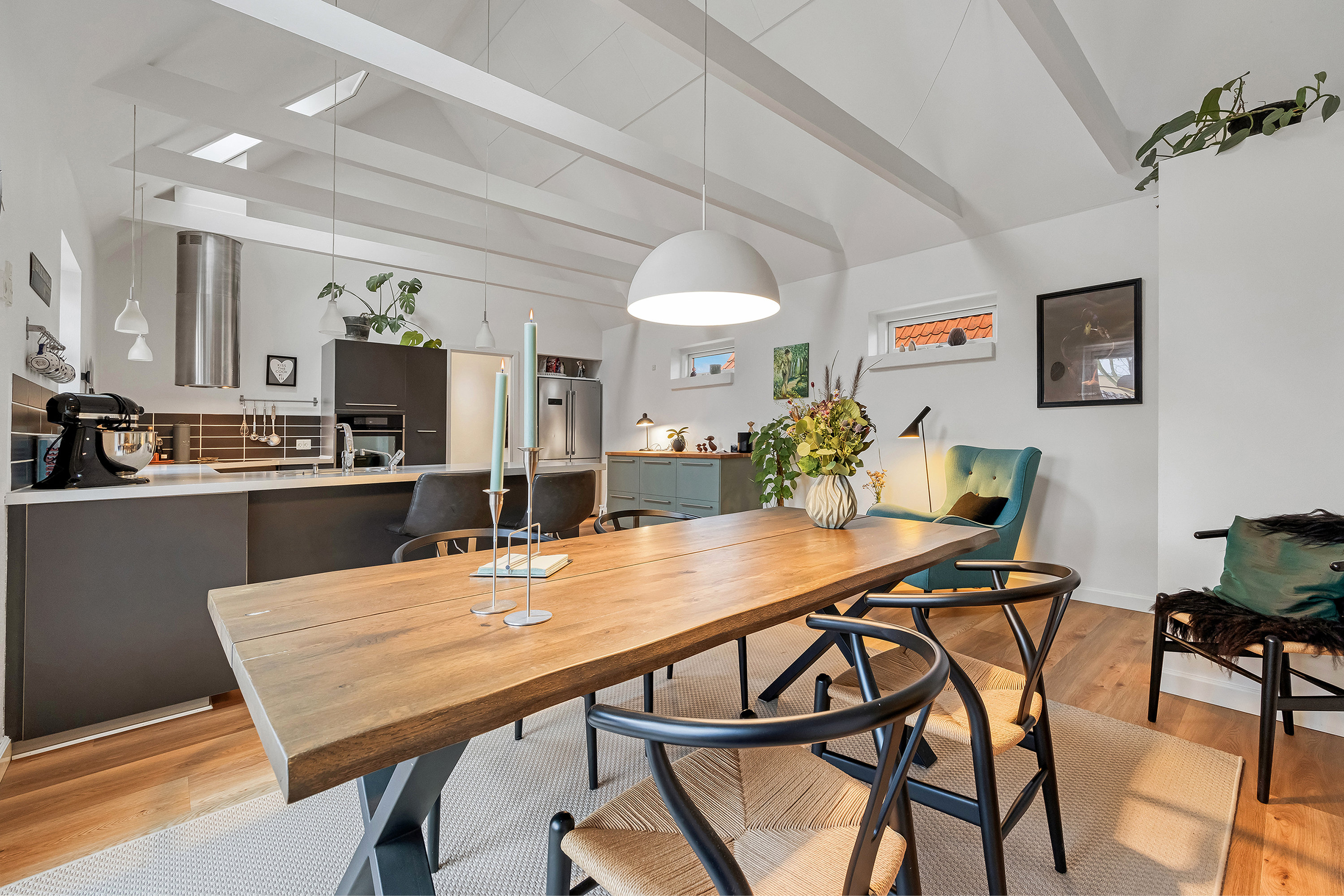 Fremhævet køkken alrum billede i fuldskærmstilstand. Billede af Byvej 61, 3600 Frederikssund