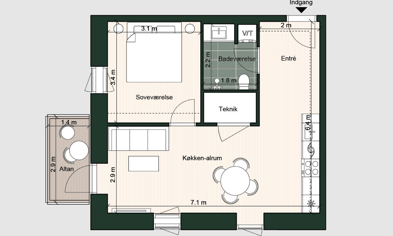 Fremhævet  billede i fuldskærmstilstand. Billede af Trælaststræde 3, 4. 2., 5000 Odense C