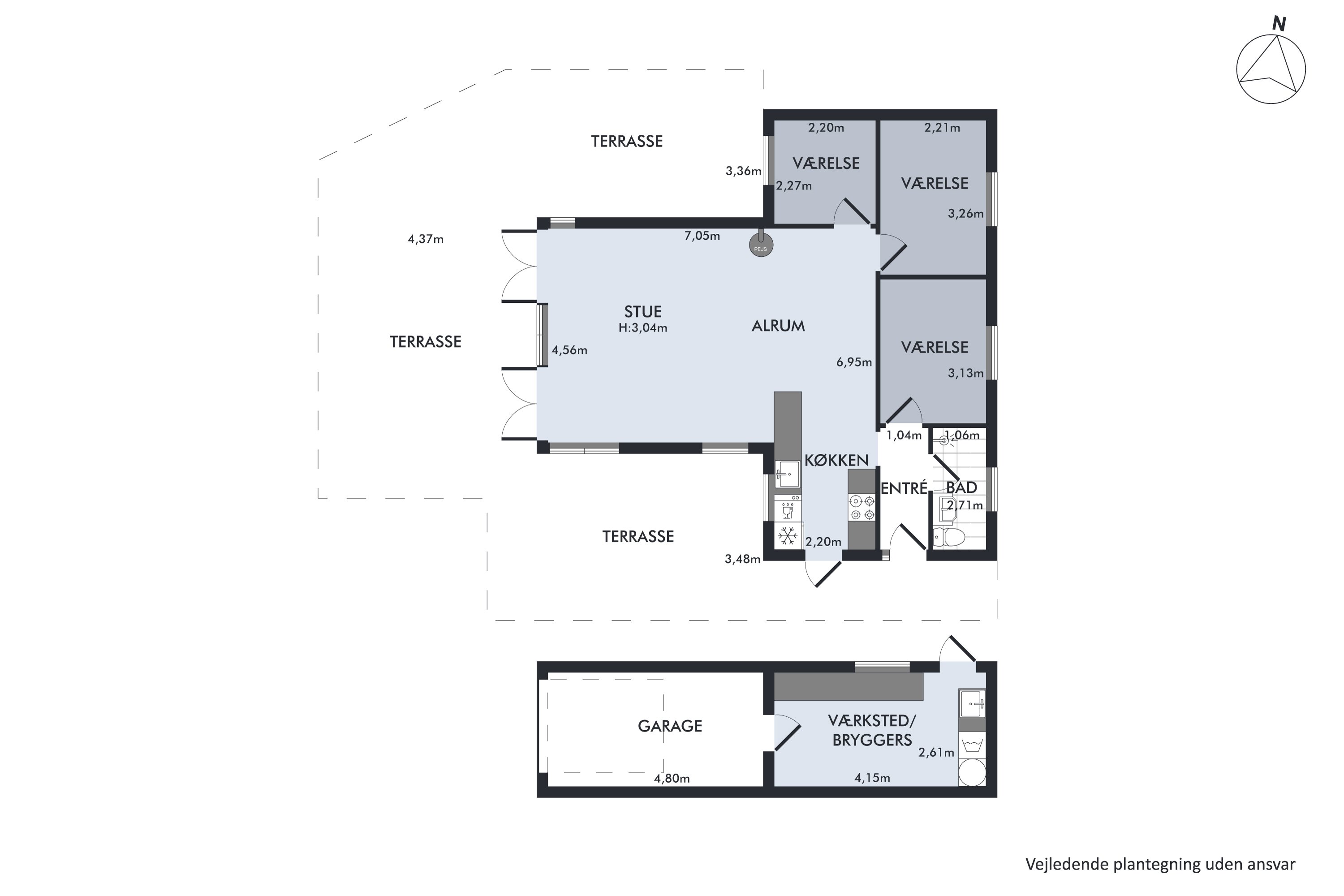 Plantegninger billede af Ny Mæglergårds Allé 24, 2660 Brøndby Strand