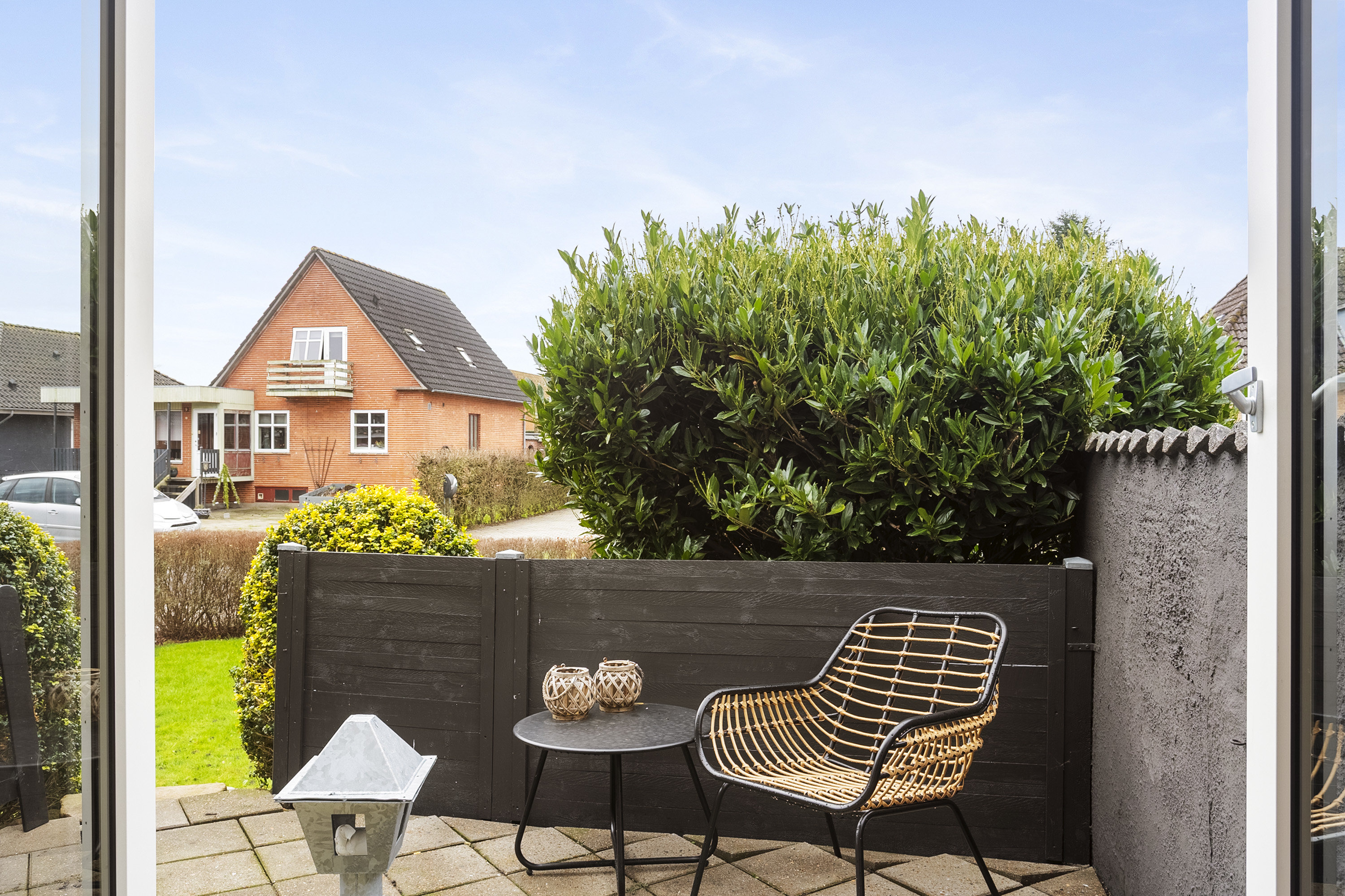 Fremhævet terrasse billede i fuldskærmstilstand. Billede af Solvang 14, 6600 Vejen