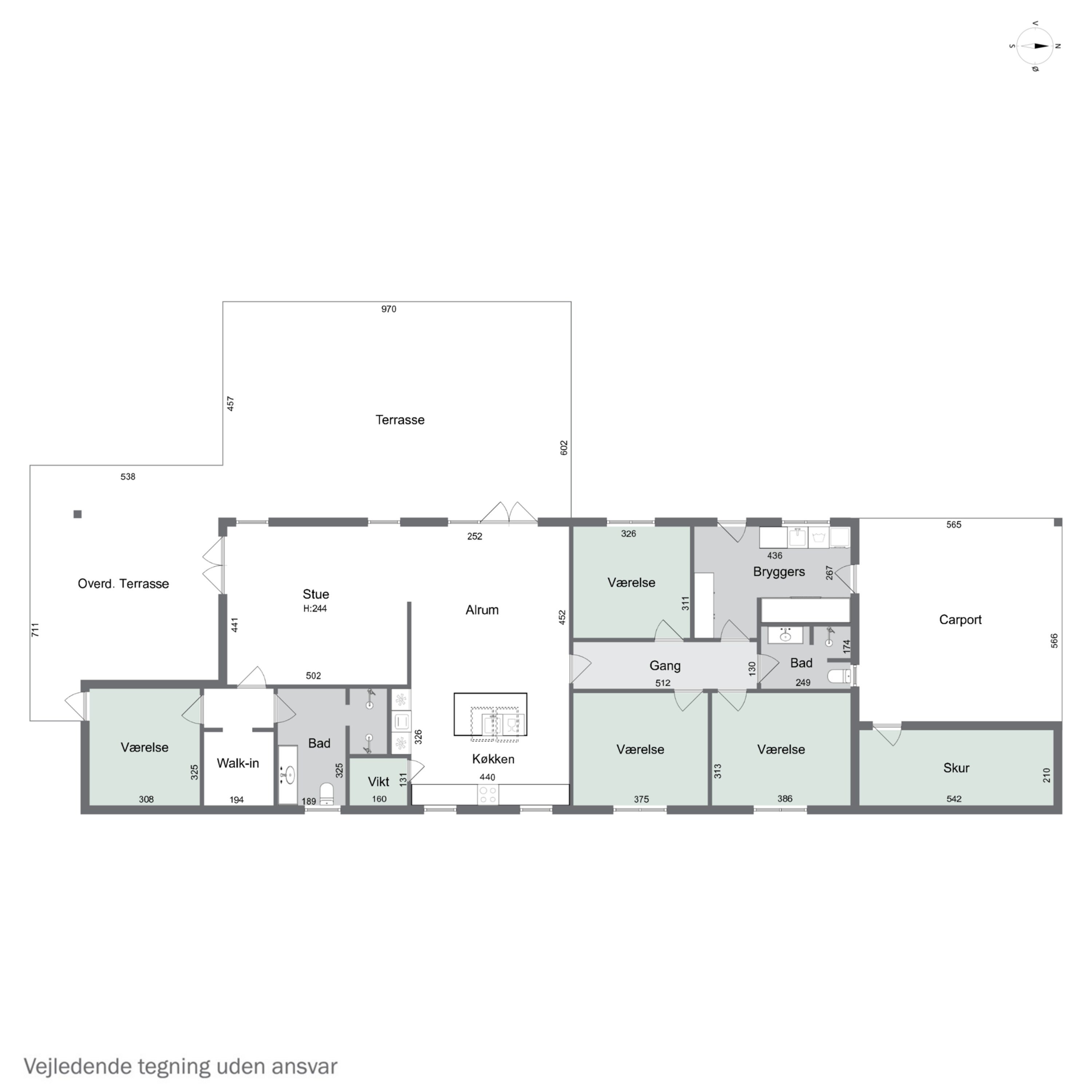 Plantegninger billede af Humle Bakke 1, 4390 Vipperød