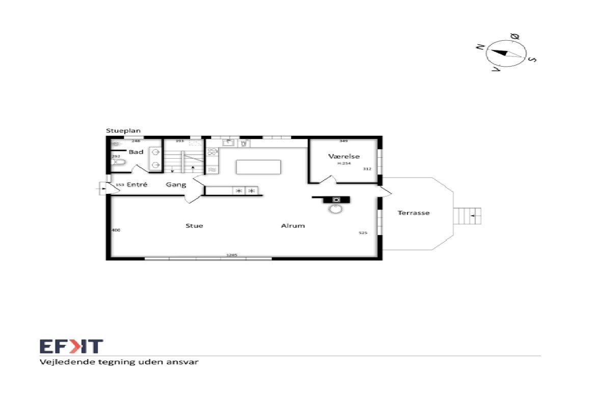 Plantegninger billede af Skolegade 30, Hou, 8300 Odder
