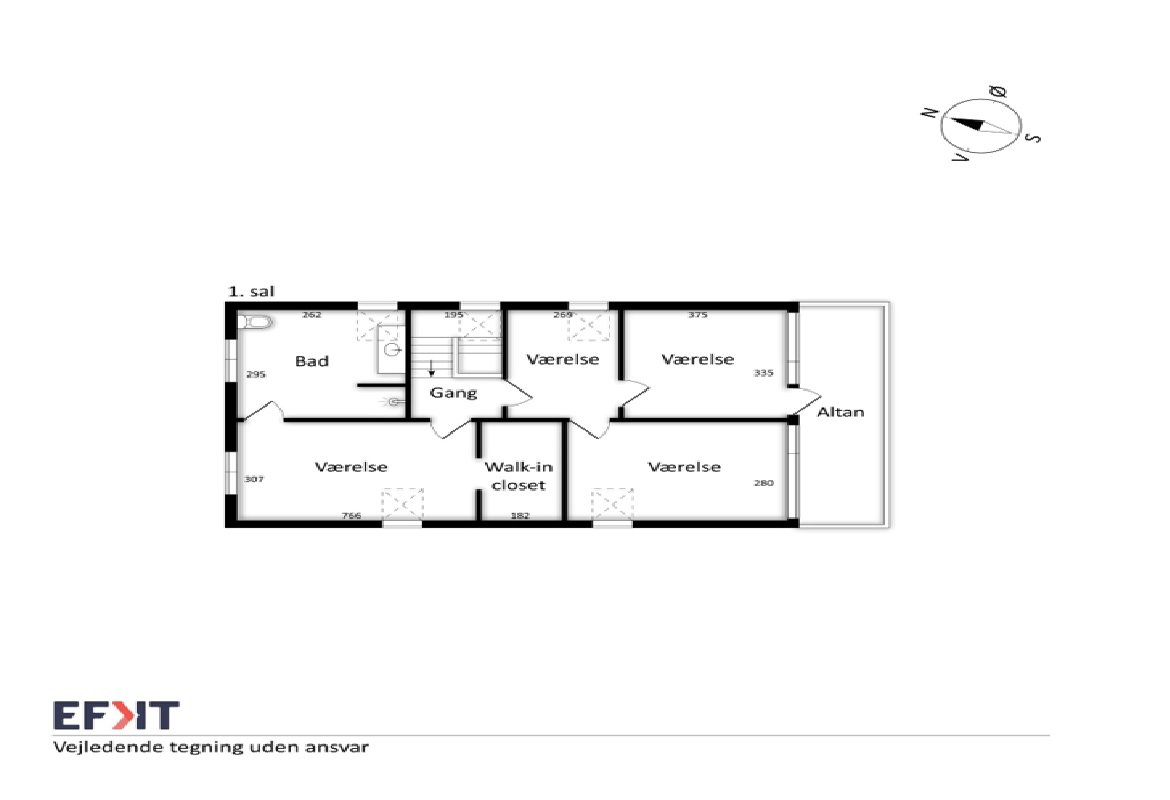 Plantegninger billede af Skolegade 30, Hou, 8300 Odder