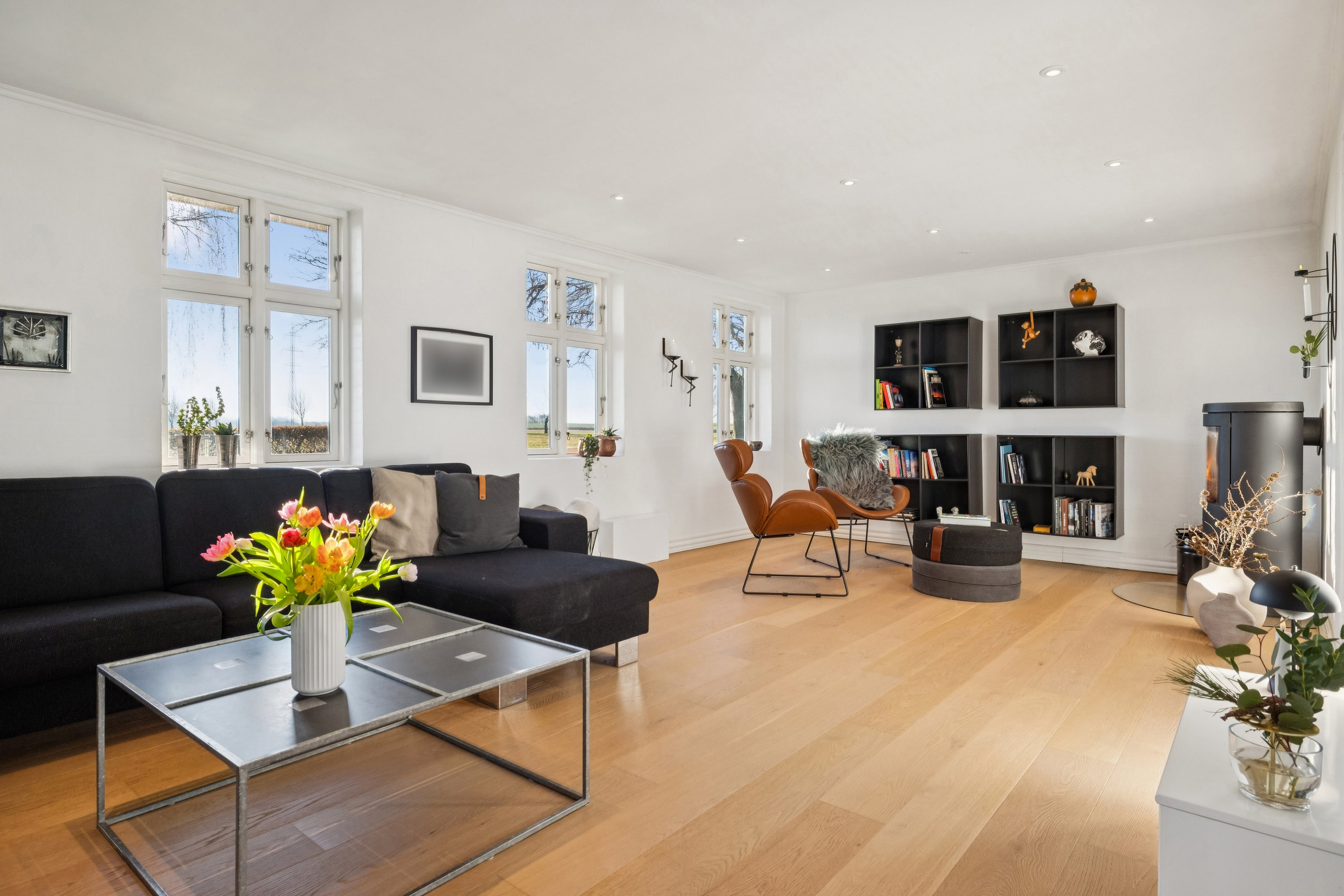 Fremhævet stue billede i fuldskærmstilstand. Billede af Hannerupvej 299, 9500 Hobro