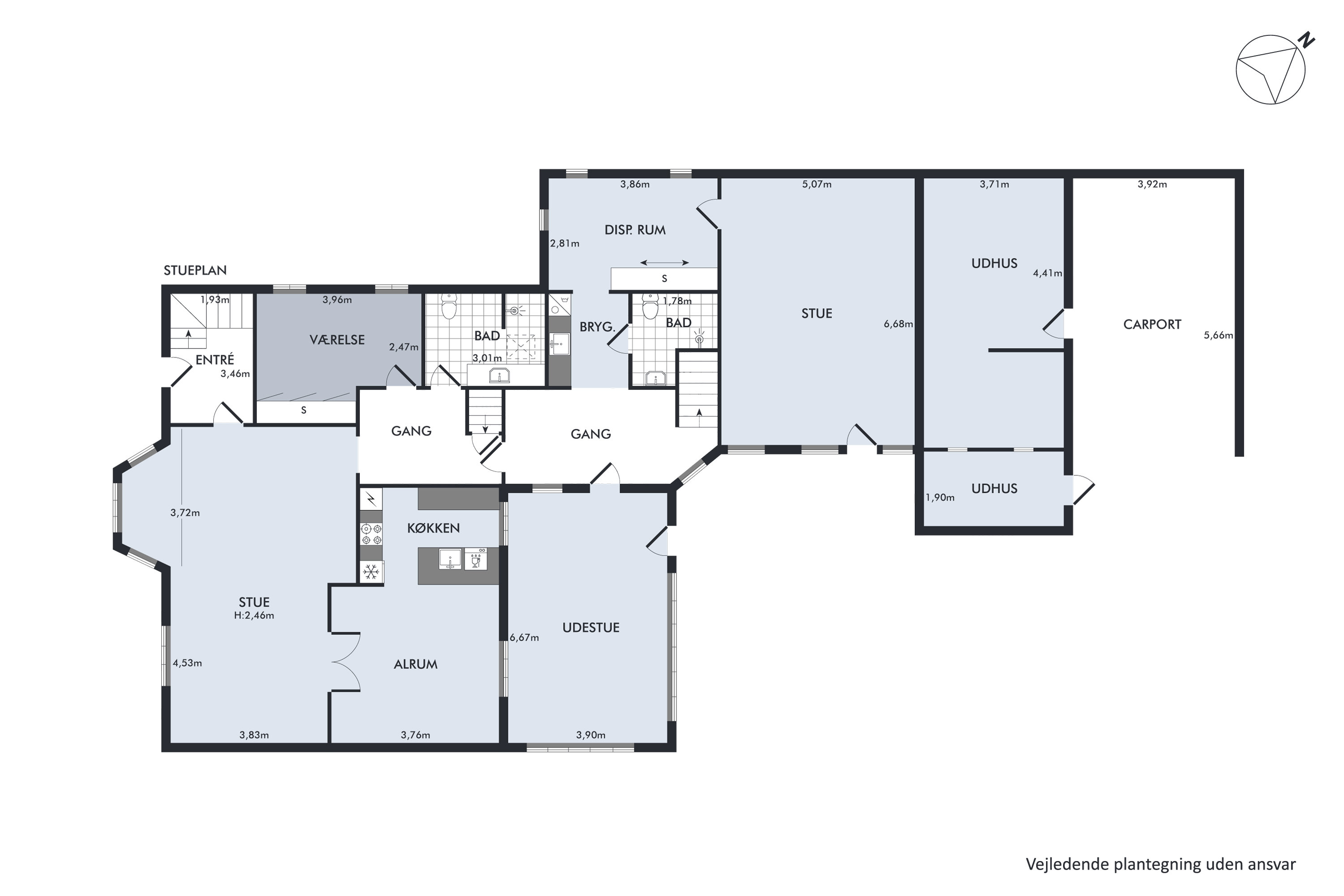 Plantegninger billede af Vestre Skivevej 149B, Sjørup, 8800 Viborg