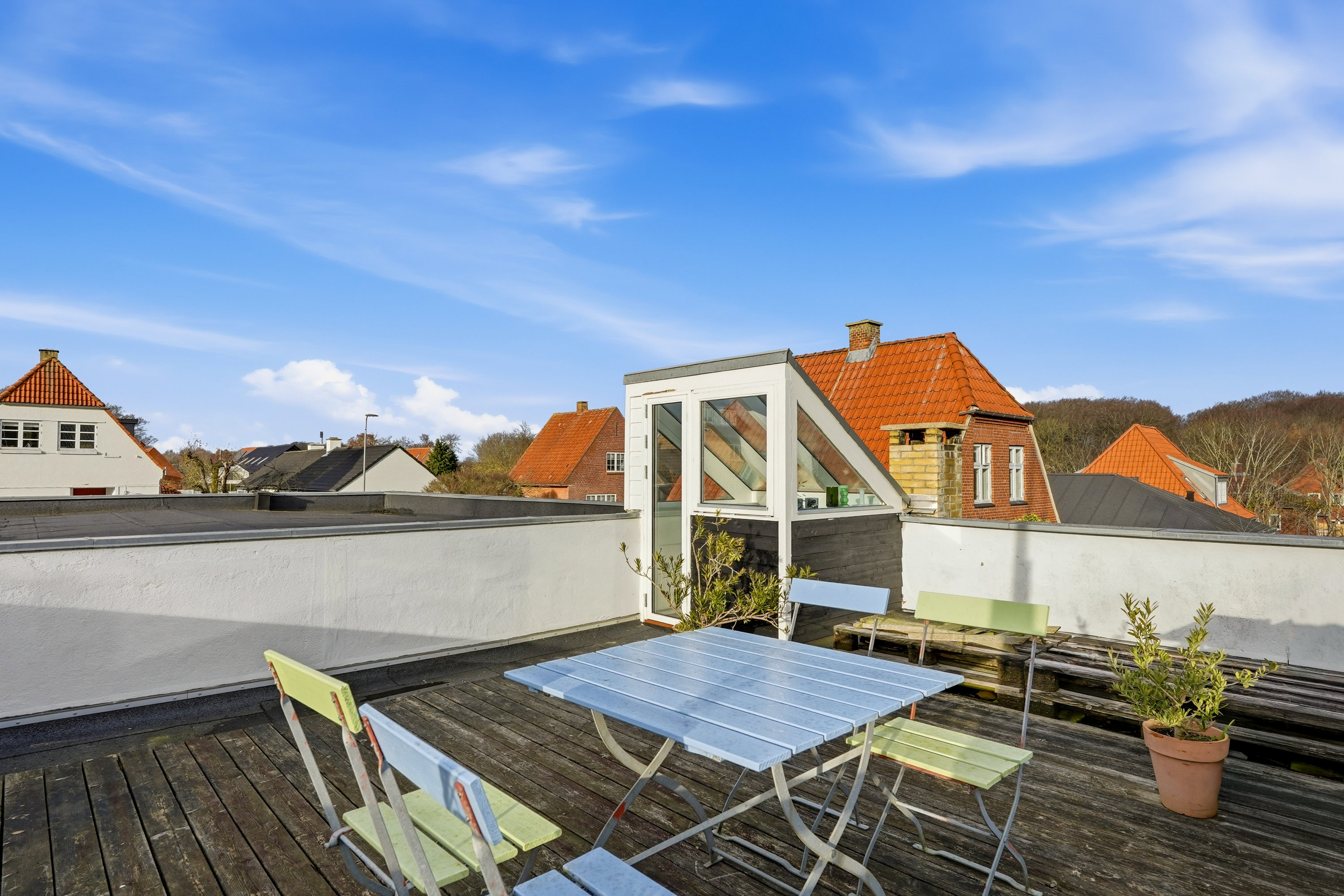 Fremhævet tagterrasse billede i fuldskærmstilstand. Billede af Jernbanevej 51, Tarup, 5210 Odense NV