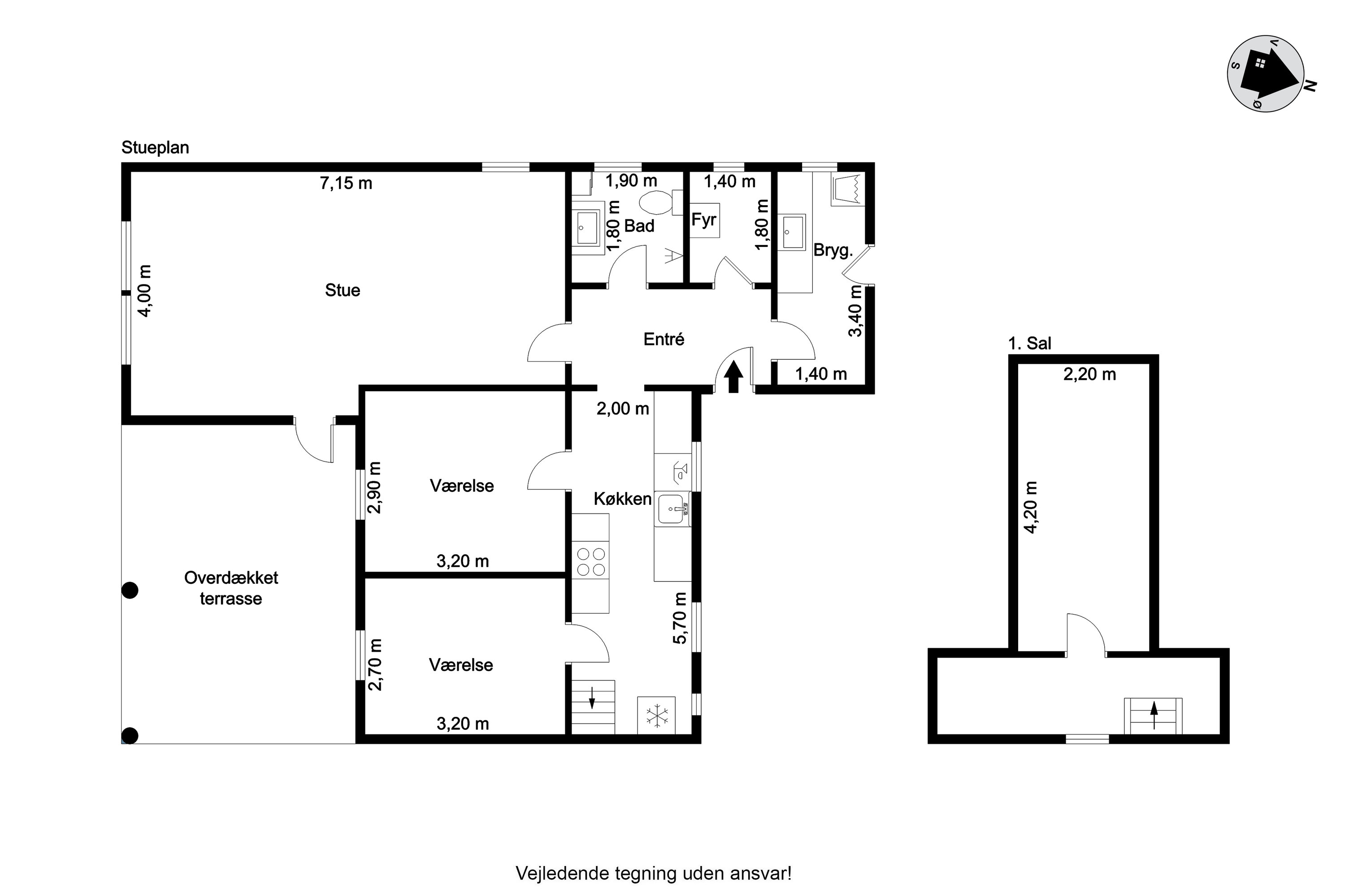 Plantegninger billede af Ahlervej 10, Borris, 6900 Skjern