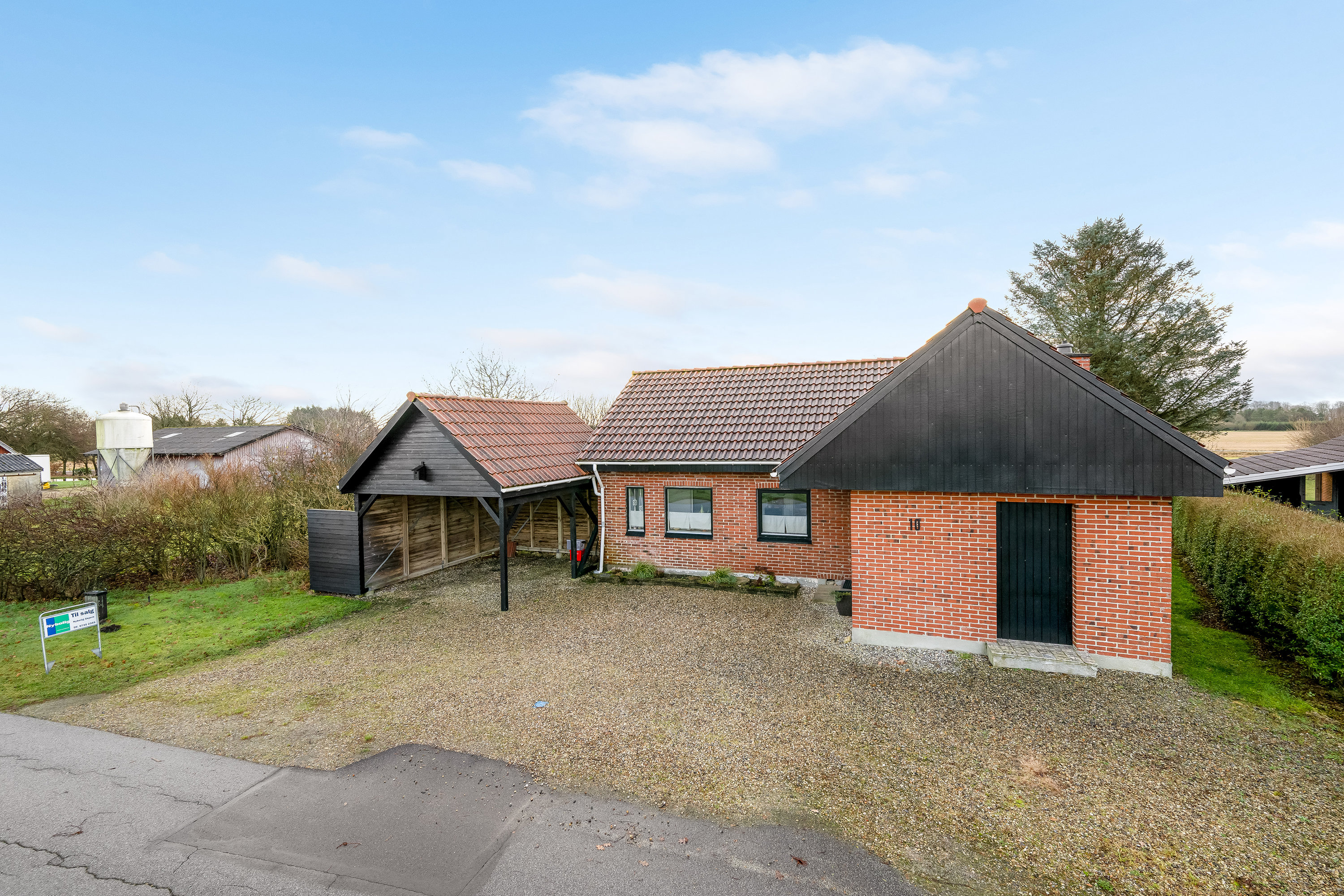 Miniaturebillede 1: facade. Billede af Ahlervej 10, Borris, 6900 Skjern