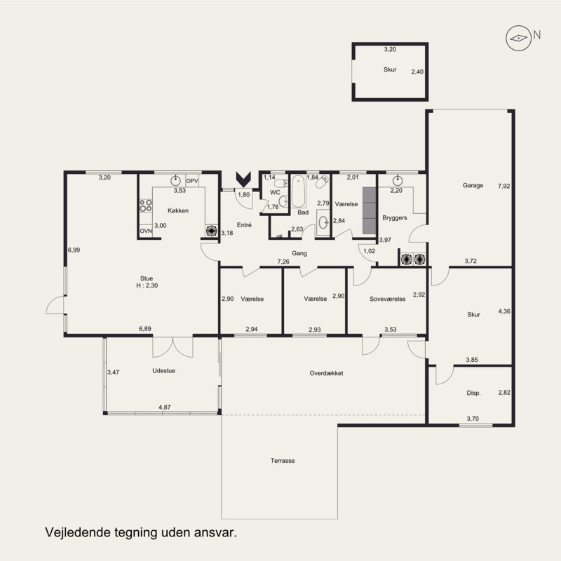 Plantegninger billede af Valmuevej 3, 9870 Sindal
