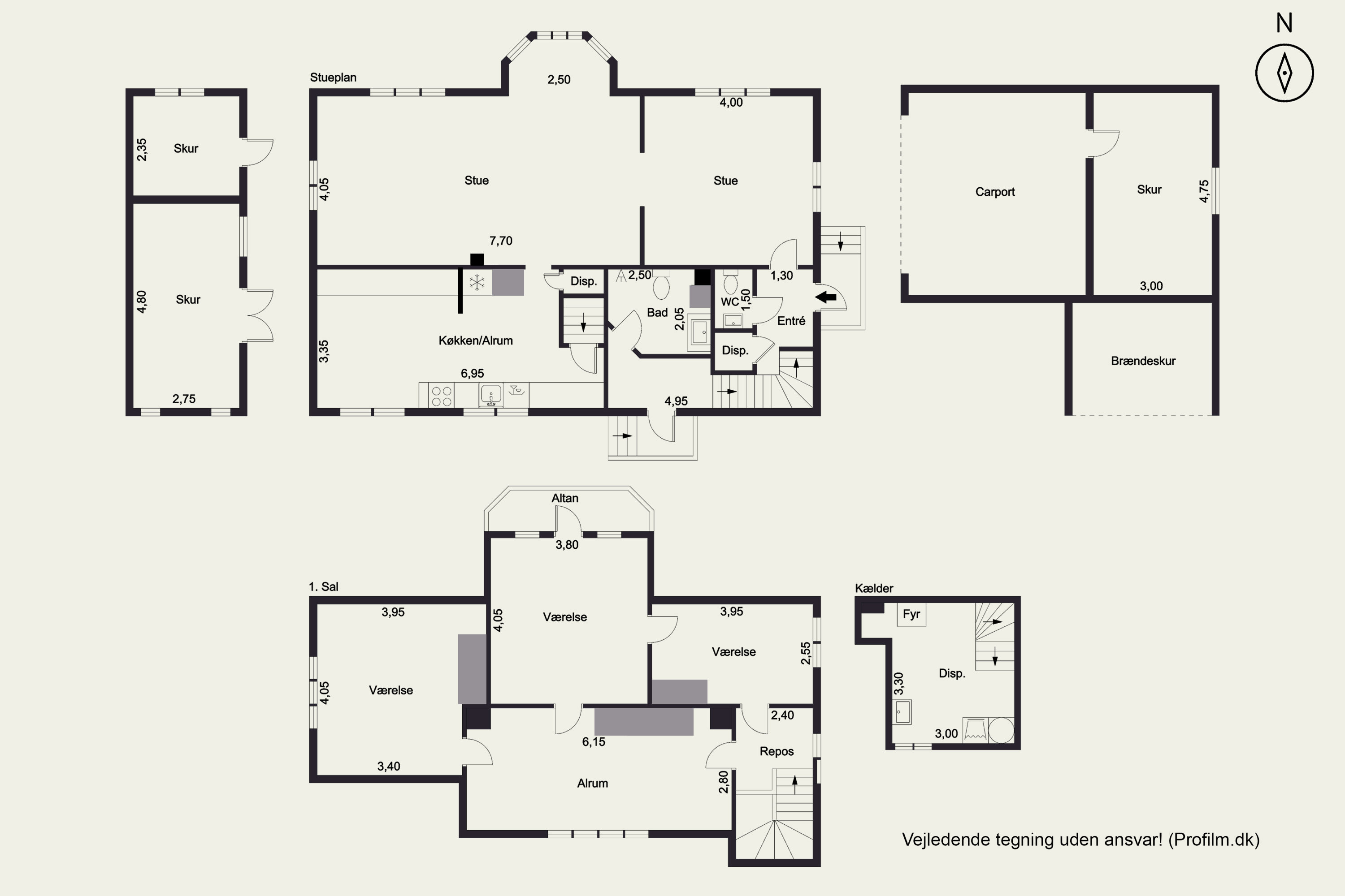 Plantegninger billede af Bygaden 33, Søborg, 3250 Gilleleje