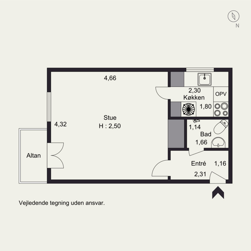 Plantegninger billede af Skovvangsvej 26, 2. mf., 8200 Aarhus N