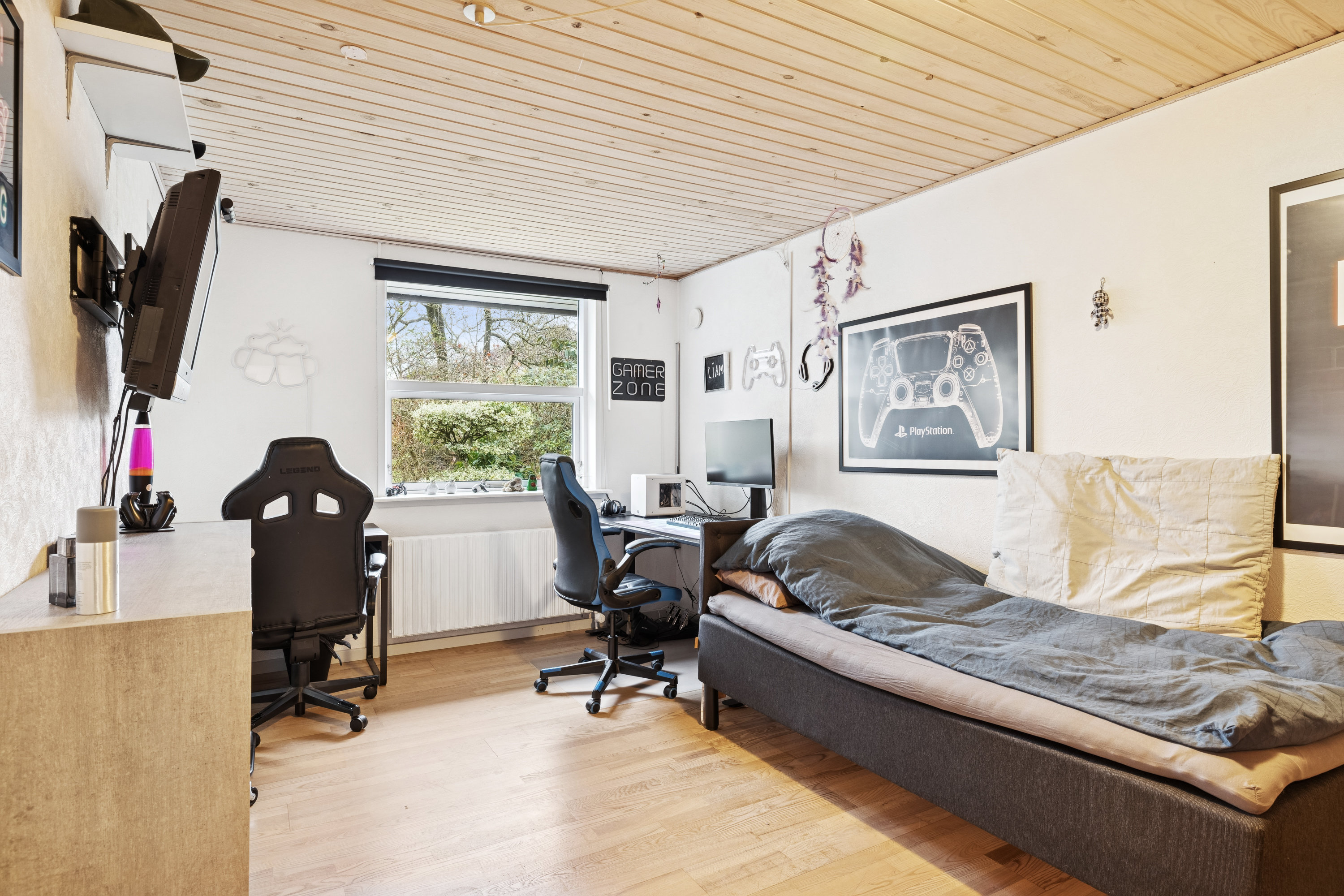 Fremhævet stue billede i fuldskærmstilstand. Billede af Fyrrevænget 9, 7850 Stoholm Jyll