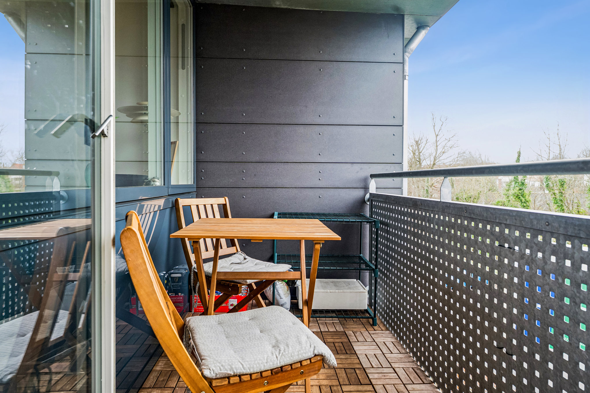 Fremhævet terrasse billede i fuldskærmstilstand. Billede af Engboulevarden 51, 3. tv., 8960 Randers SØ