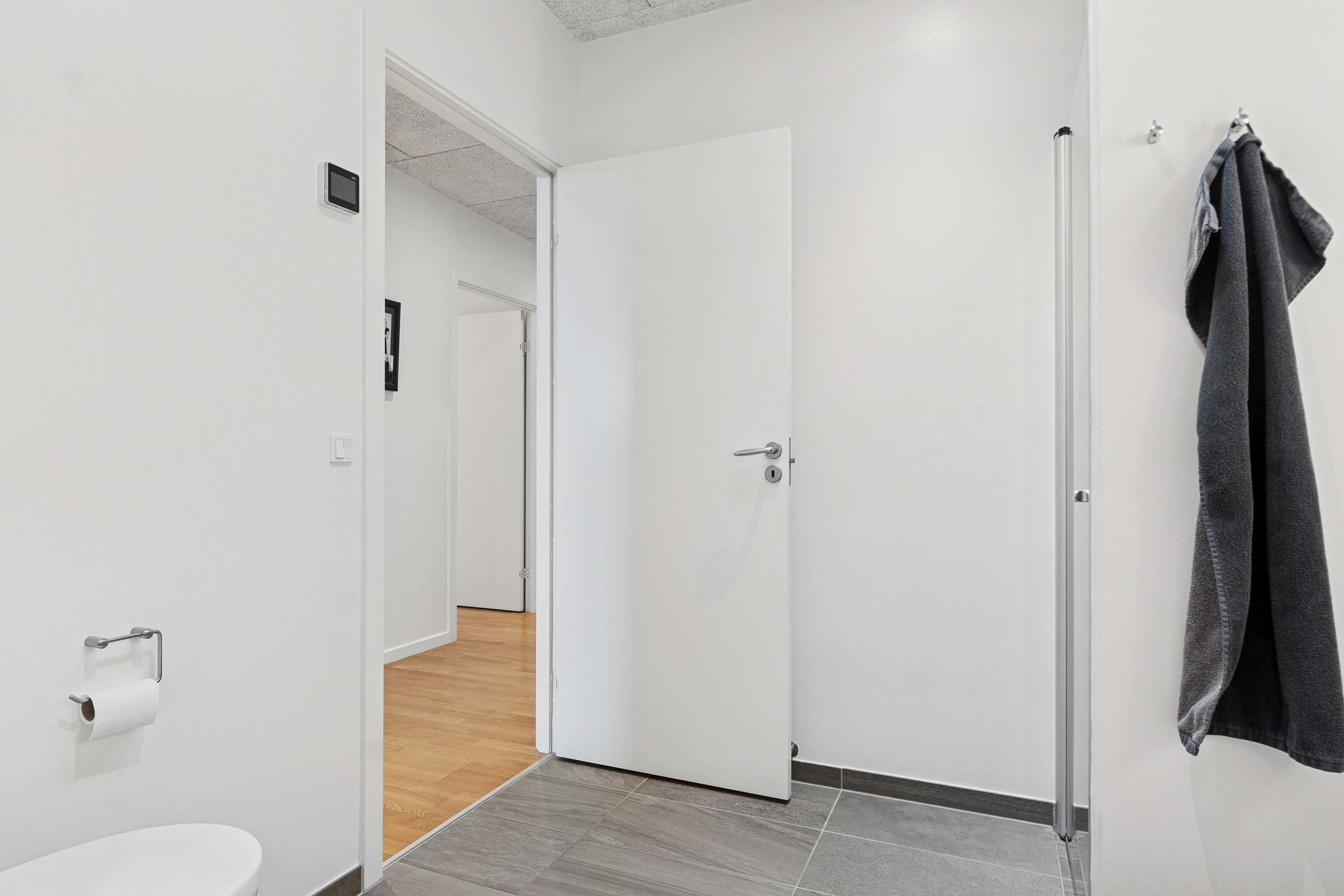 Fremhævet badeværelse billede i fuldskærmstilstand. Billede af Urtehaven 31, Fårtoft, 7700 Thisted