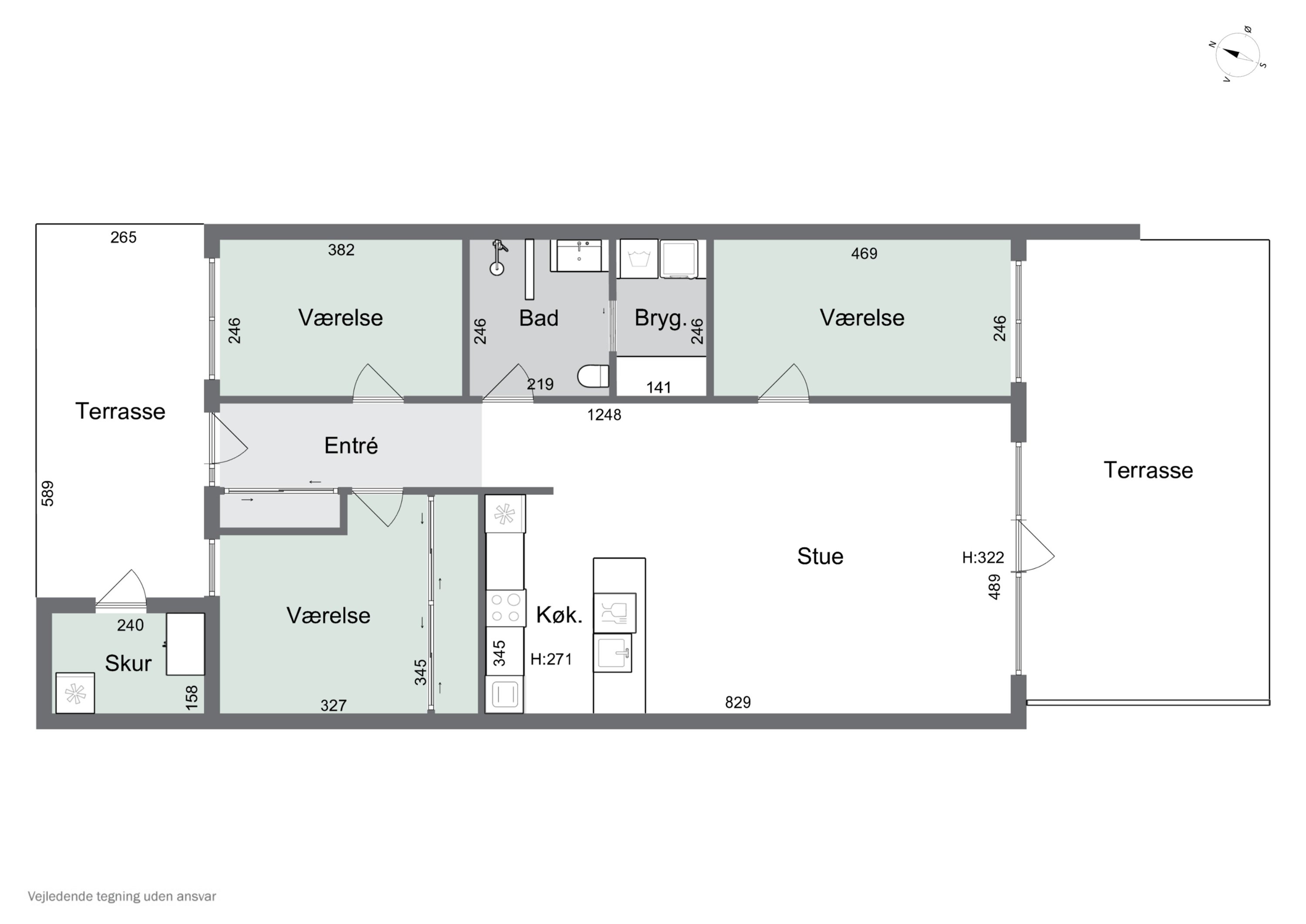 Plantegninger billede af Urtehaven 31, Fårtoft, 7700 Thisted