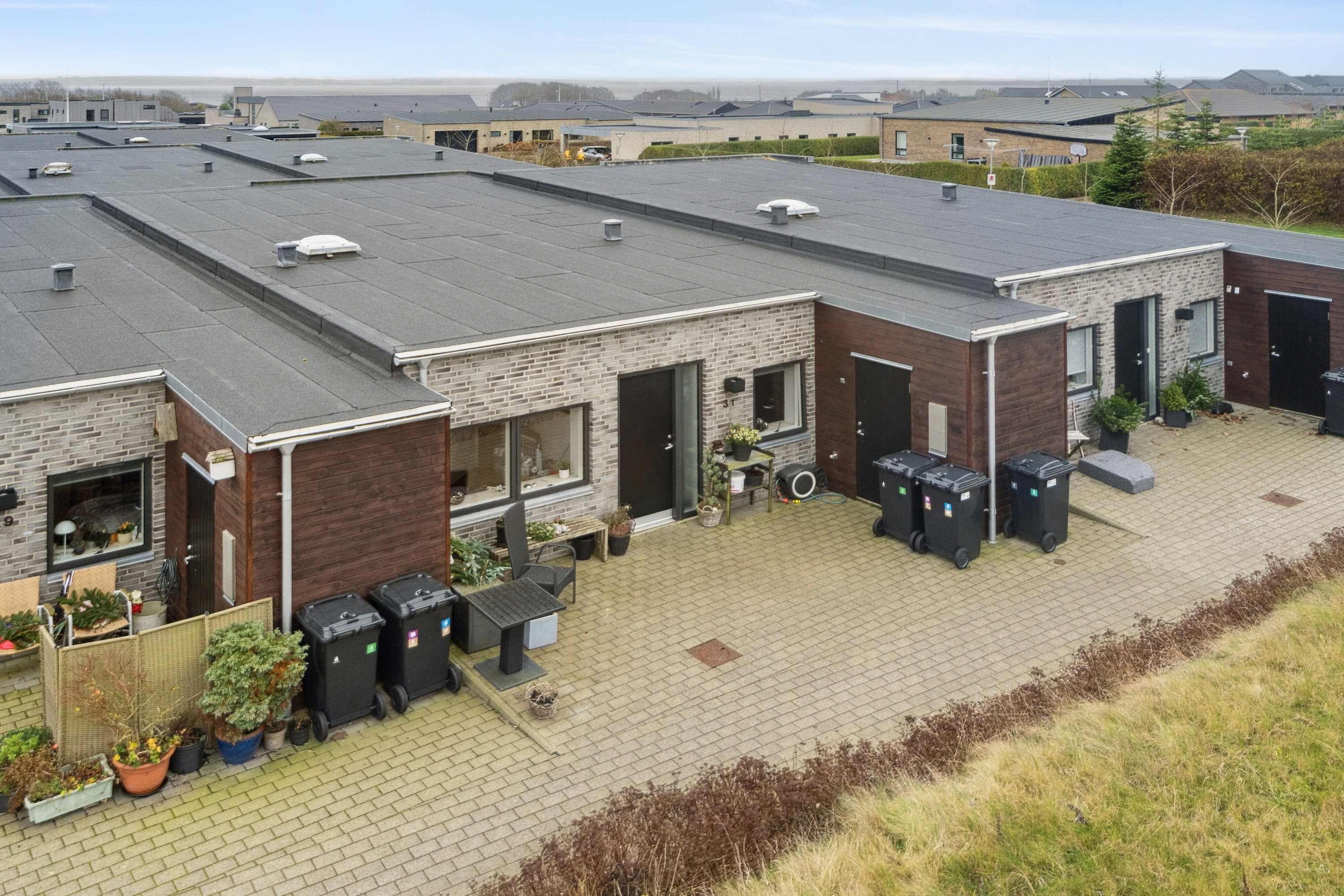 Fremhævet luftfoto billede i fuldskærmstilstand. Billede af Urtehaven 31, Fårtoft, 7700 Thisted