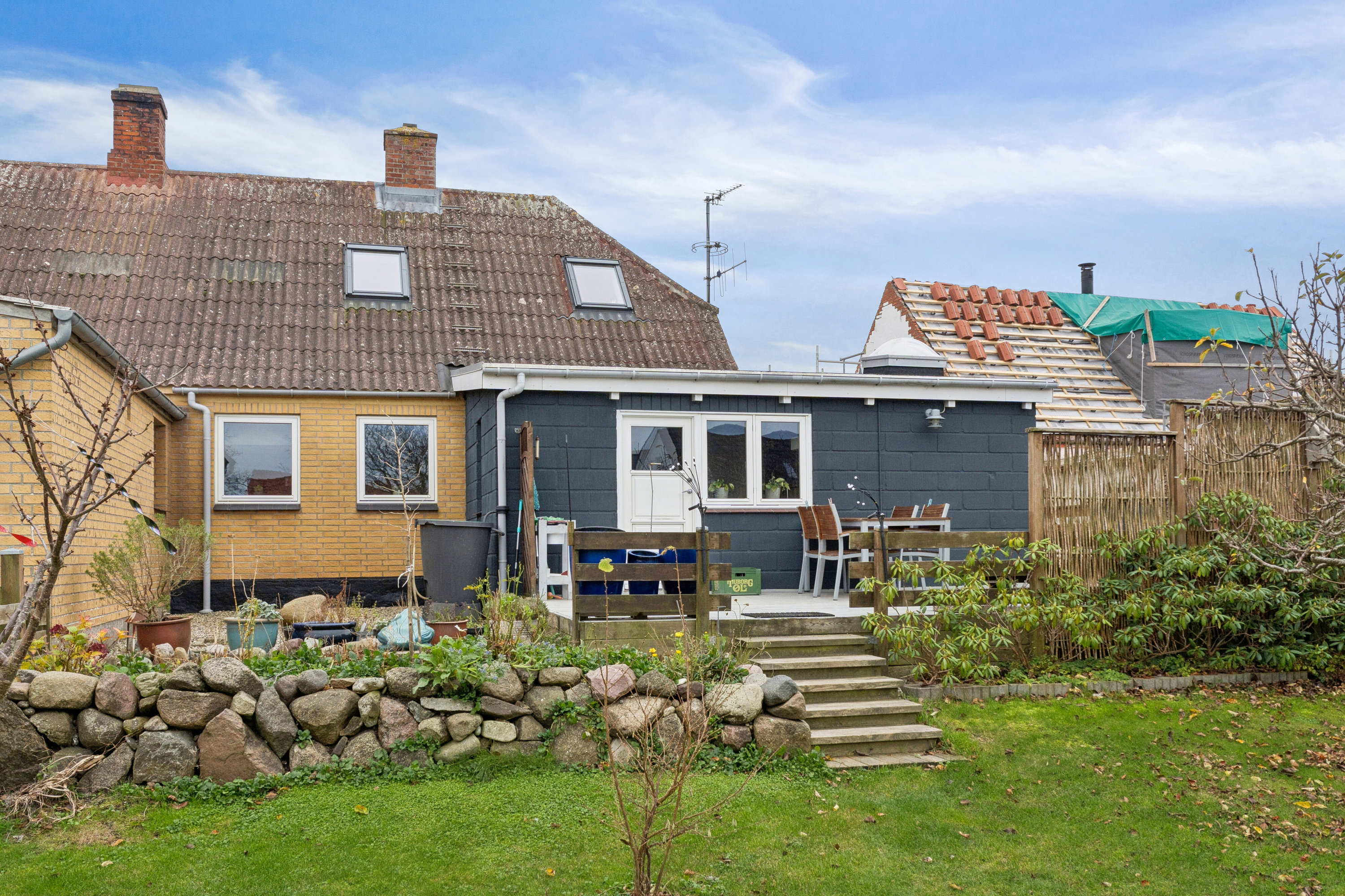 Fremhævet set fra haven billede i fuldskærmstilstand. Billede af Strandgade 12, 5935 Bagenkop