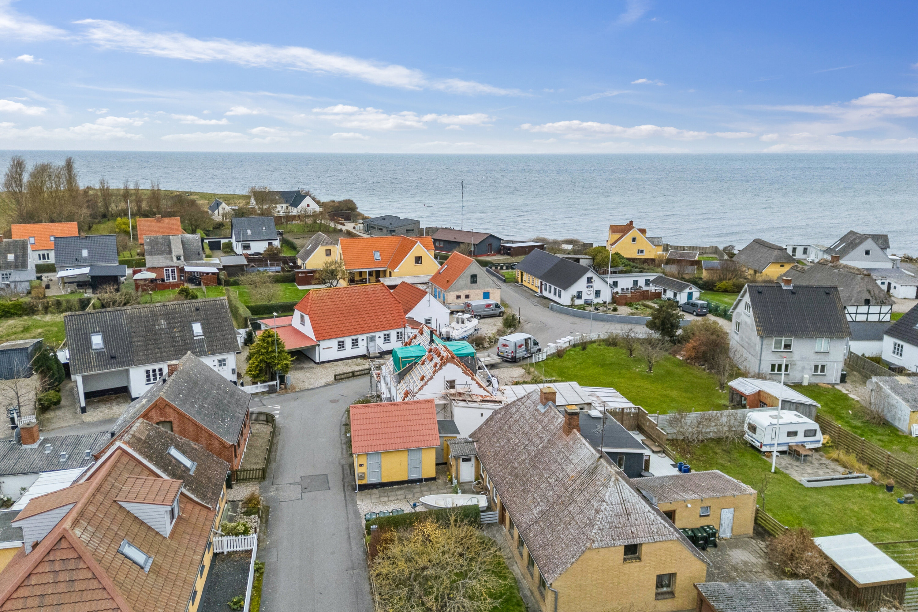 Fremhævet luftfoto billede i fuldskærmstilstand. Billede af Strandgade 12, 5935 Bagenkop