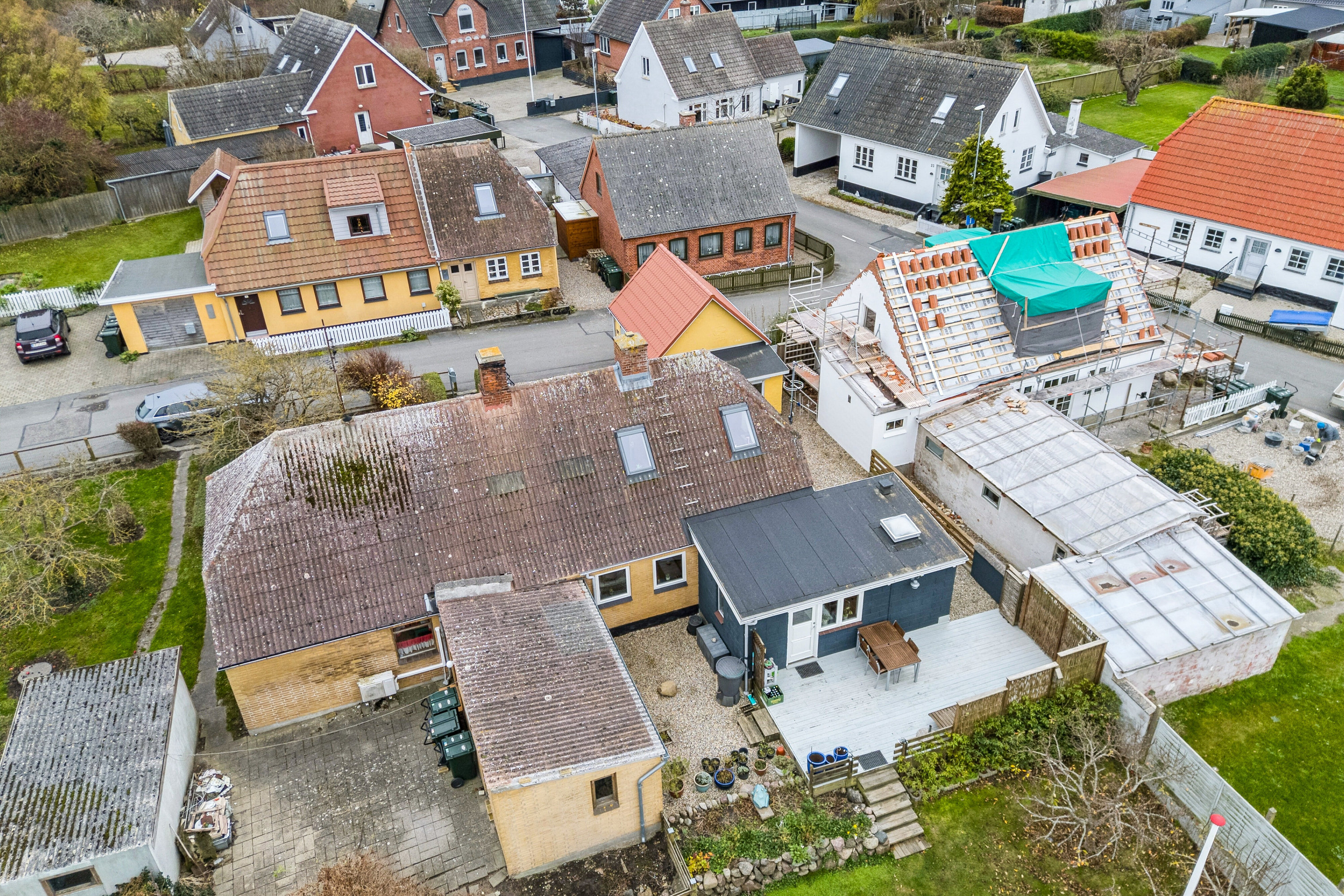 Fremhævet luftfoto billede i fuldskærmstilstand. Billede af Strandgade 12, 5935 Bagenkop