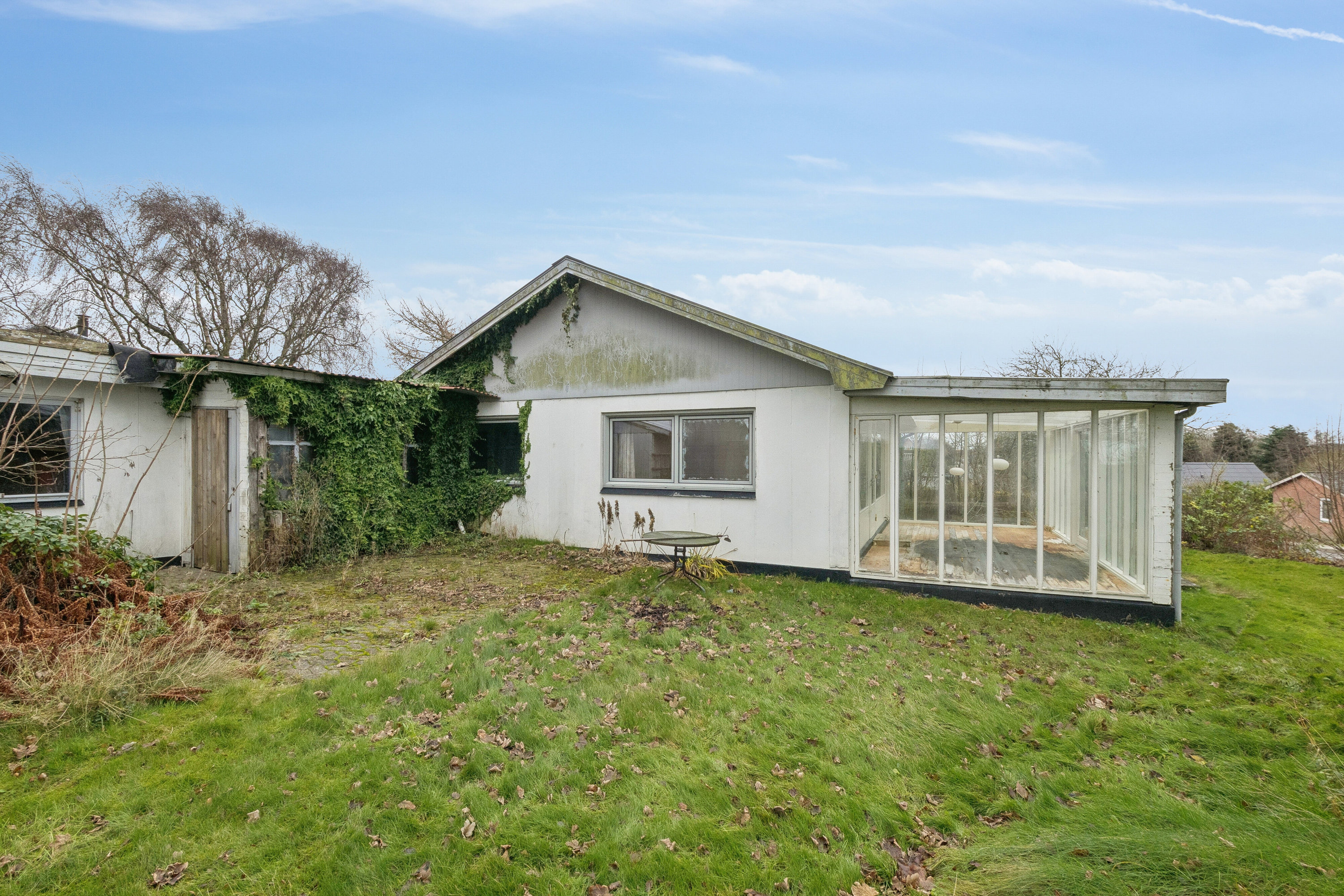 Fremhævet set fra haven billede i fuldskærmstilstand. Billede af Skolegade 7, 7755 Bedsted Thy