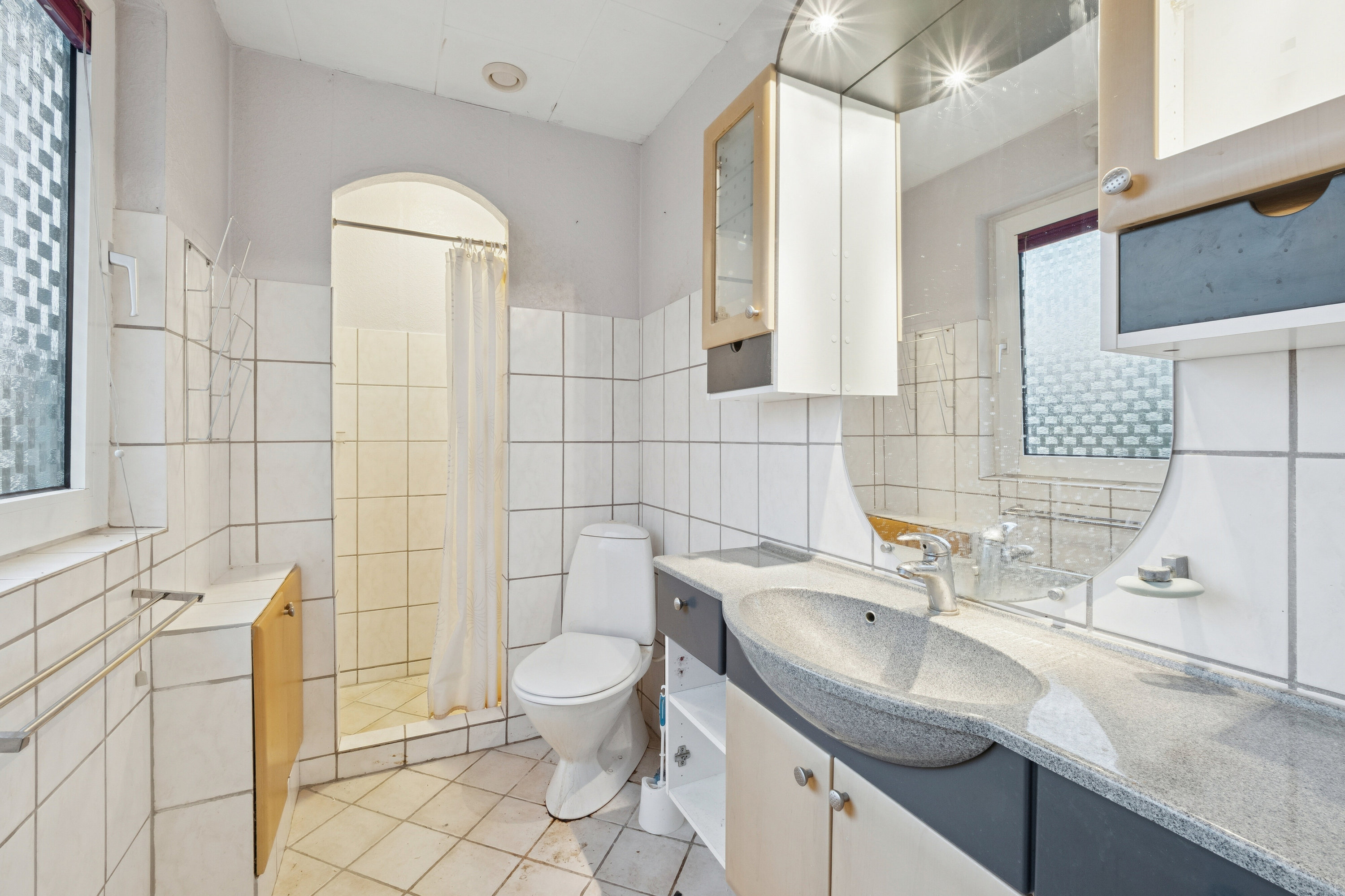 Fremhævet badeværelse billede i fuldskærmstilstand. Billede af Skolegade 7, 7755 Bedsted Thy