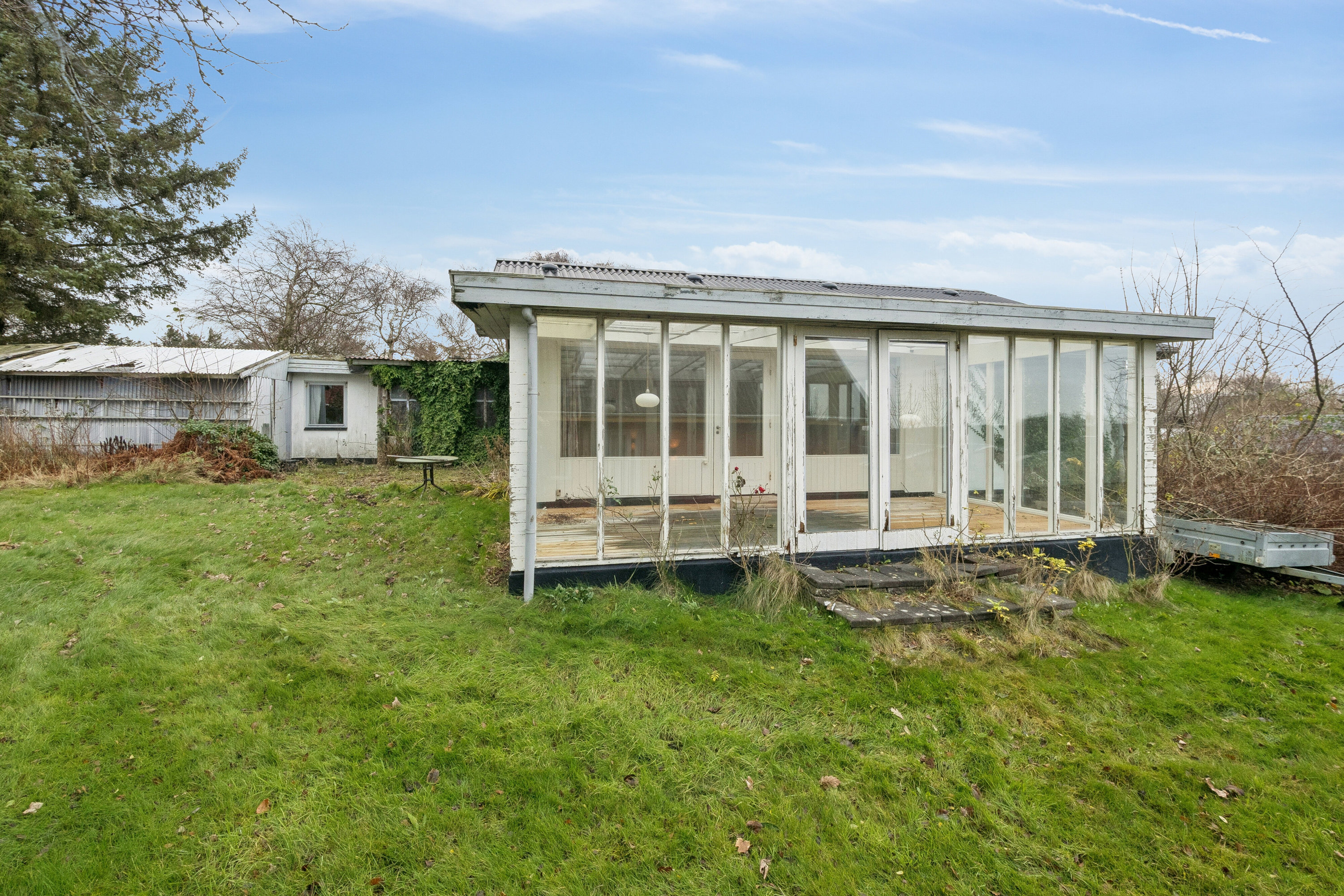 Fremhævet set fra haven billede i fuldskærmstilstand. Billede af Skolegade 7, 7755 Bedsted Thy