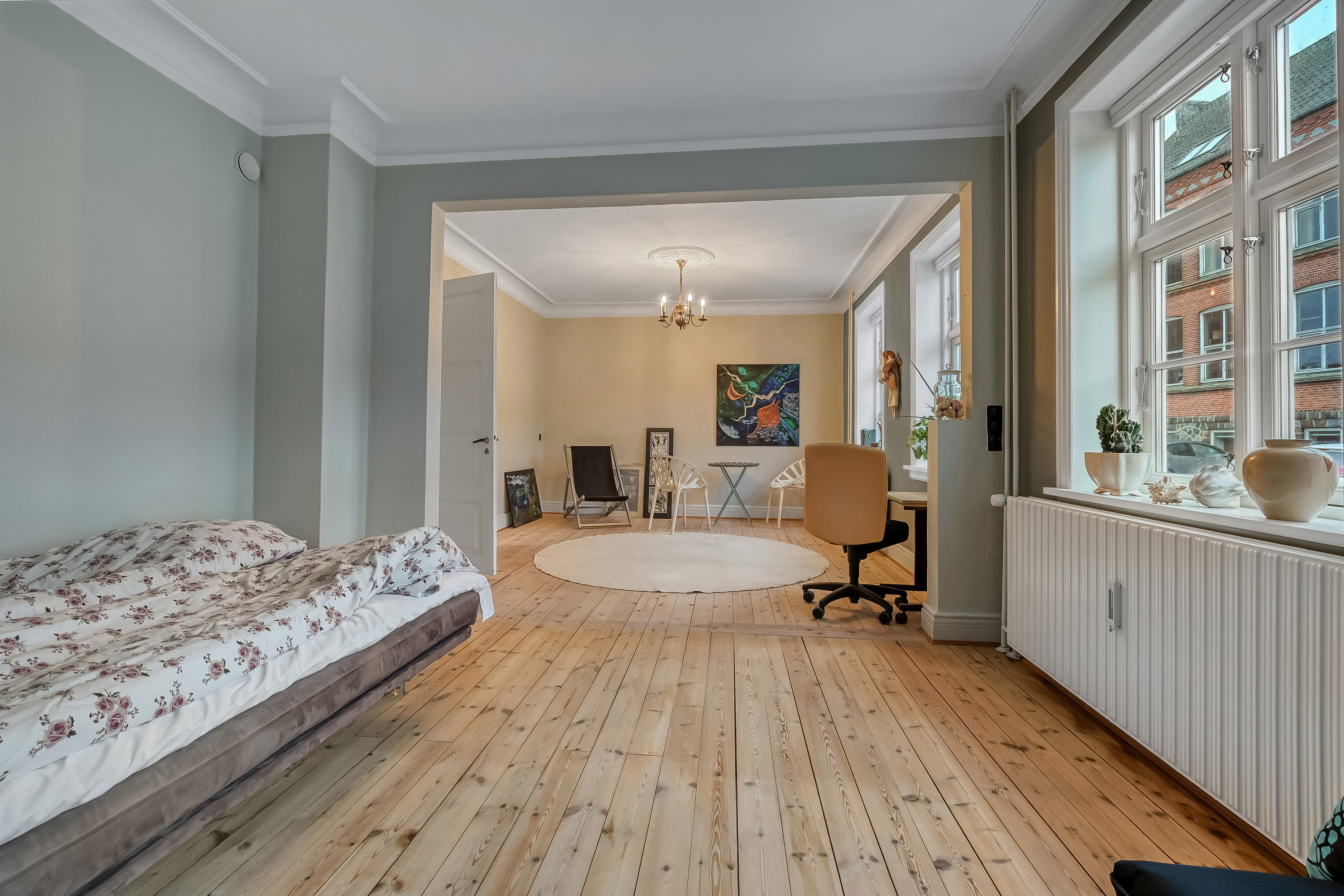 Fremhævet stue billede i fuldskærmstilstand. Billede af Skolegade 14, 7600 Struer