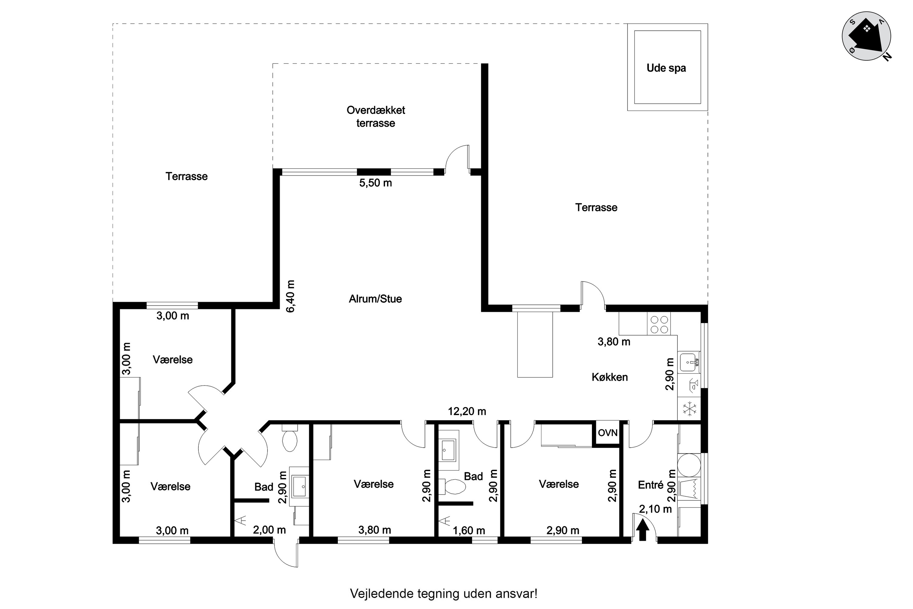 Plantegninger billede af Hindbærvej 3, Vostrup, 6880 Tarm