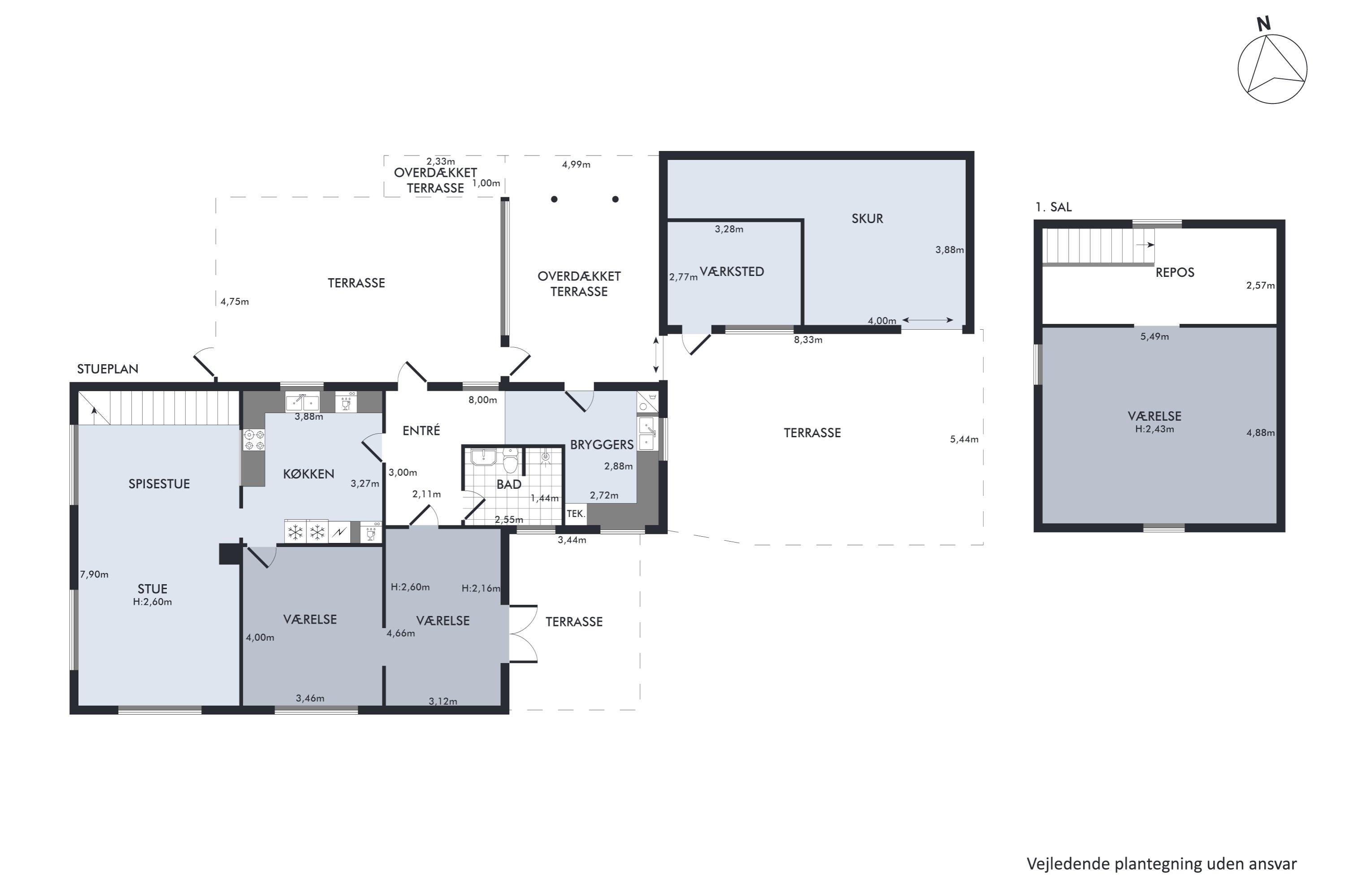 Plantegninger billede af Overdrevsvejen 39, Lellinge, 4600 Køge