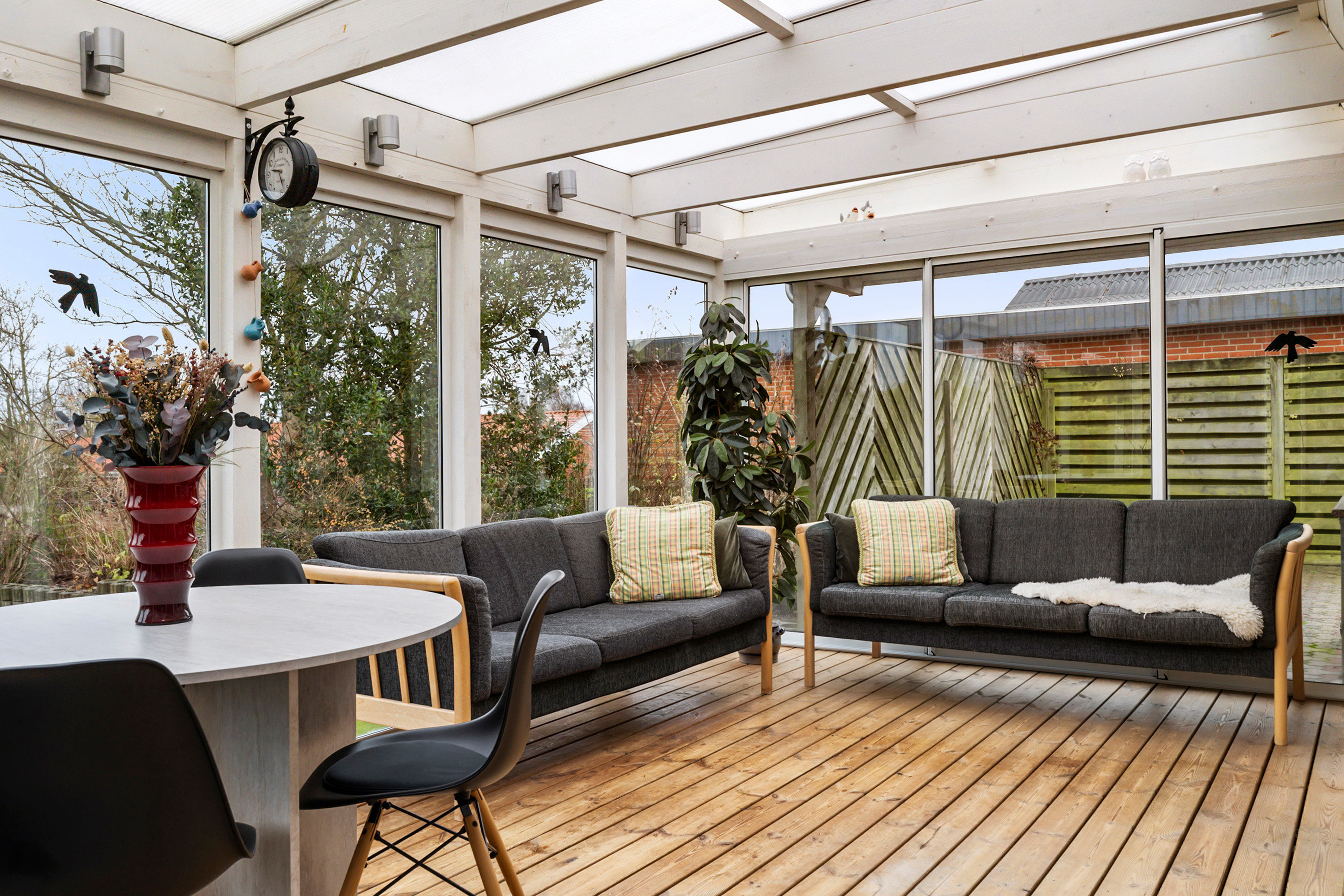 Fremhævet udestue billede i fuldskærmstilstand. Billede af Valmuevej 3, 9870 Sindal