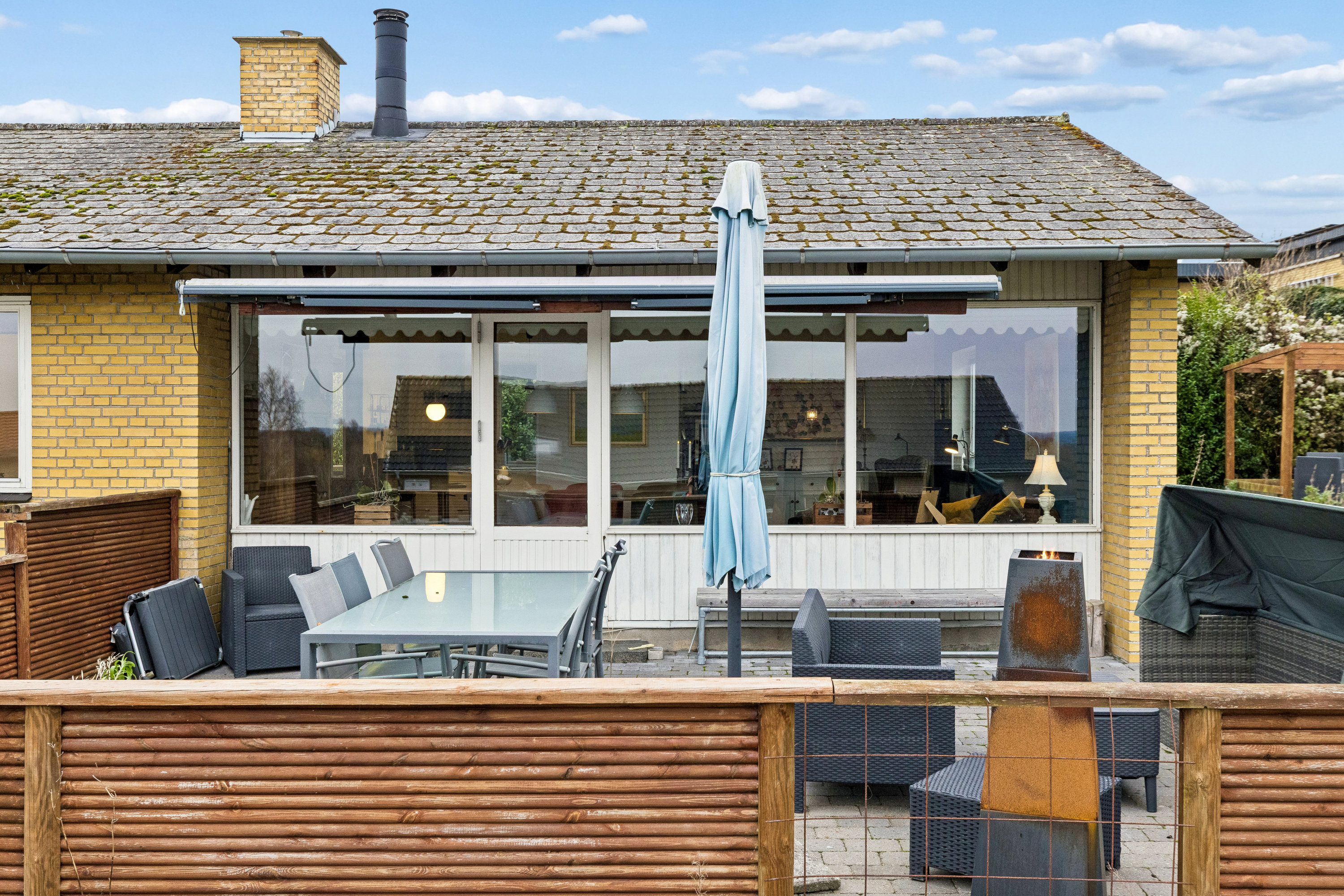 Fremhævet terrasse billede i fuldskærmstilstand. Billede af Solskrænten 11, 6310 Broager