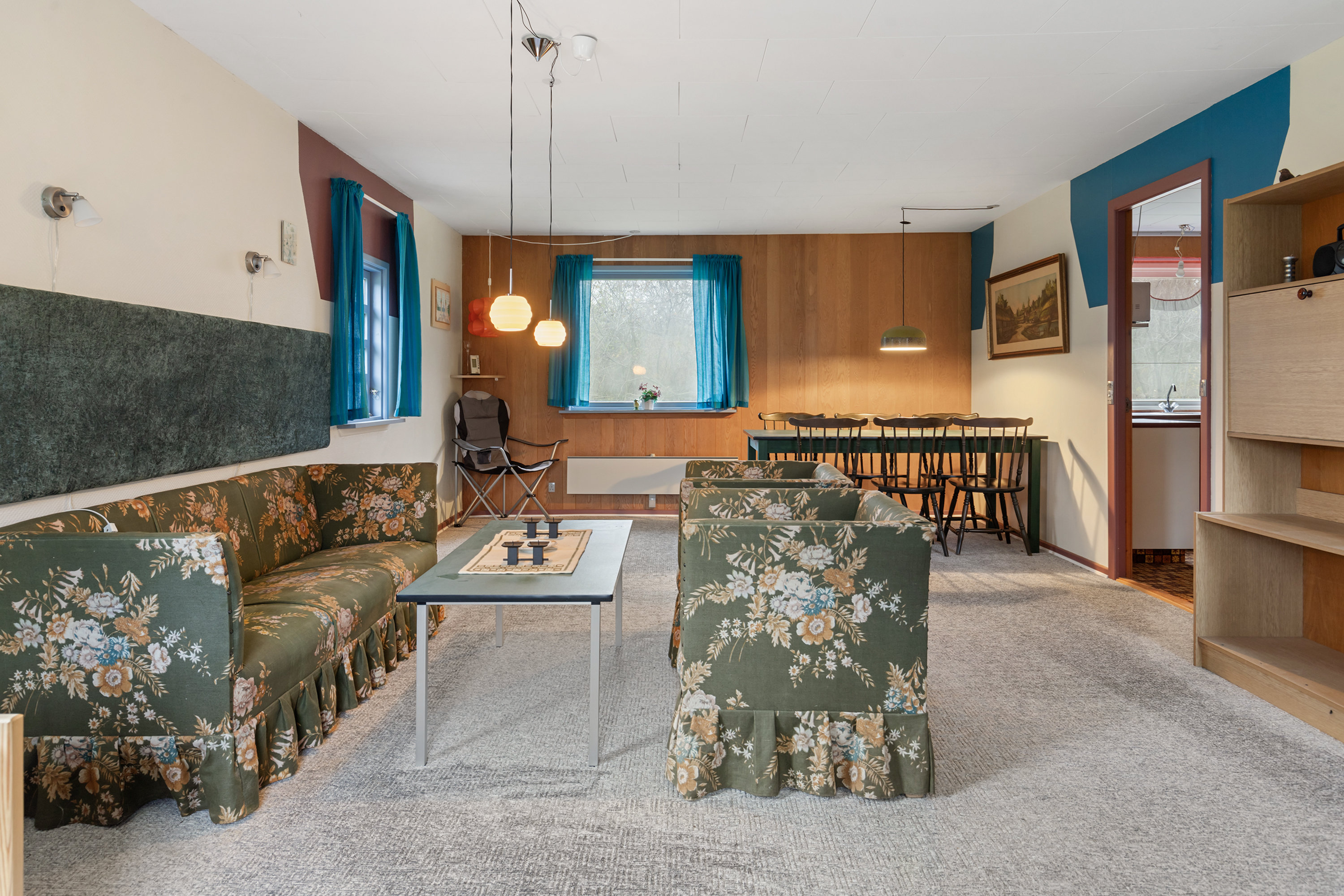 Fremhævet stue billede i fuldskærmstilstand. Billede af Fjordparken 76, Lovns, 9640 Farsø