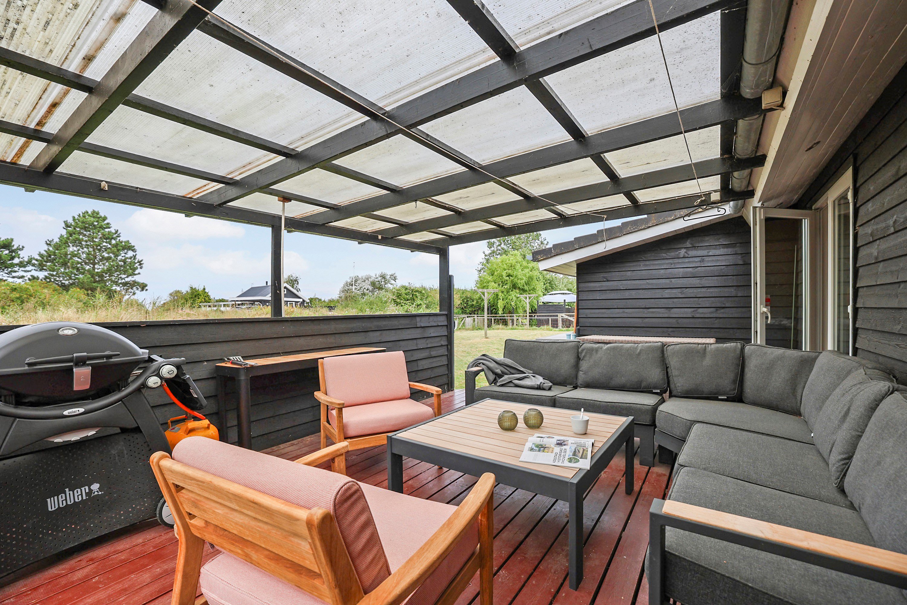 Fremhævet terrasse billede i fuldskærmstilstand. Billede af Storkevej 48, Frølunde Fed, 4220 Korsør