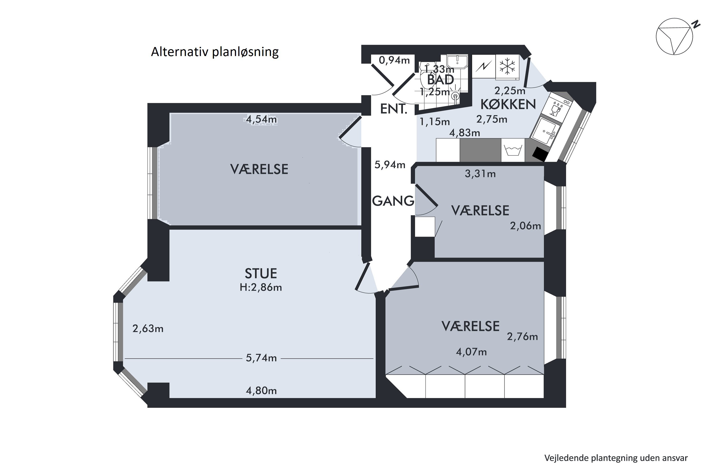 Plantegninger billede af Adolph Steens Alle 5, 3. th., 1971 Frederiksberg C