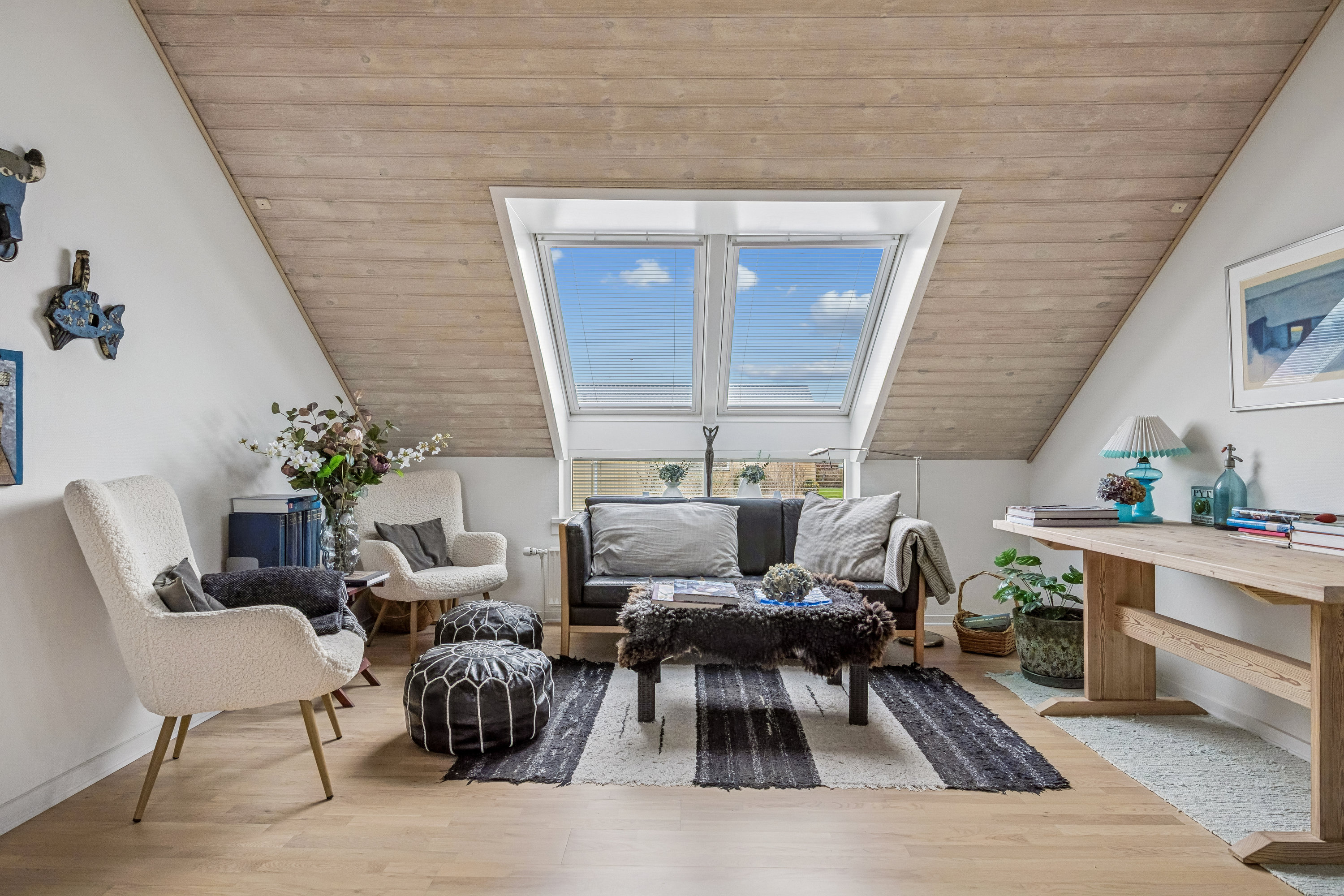 Fremhævet stue billede i fuldskærmstilstand. Billede af Krokusvej 8, 8400 Ebeltoft