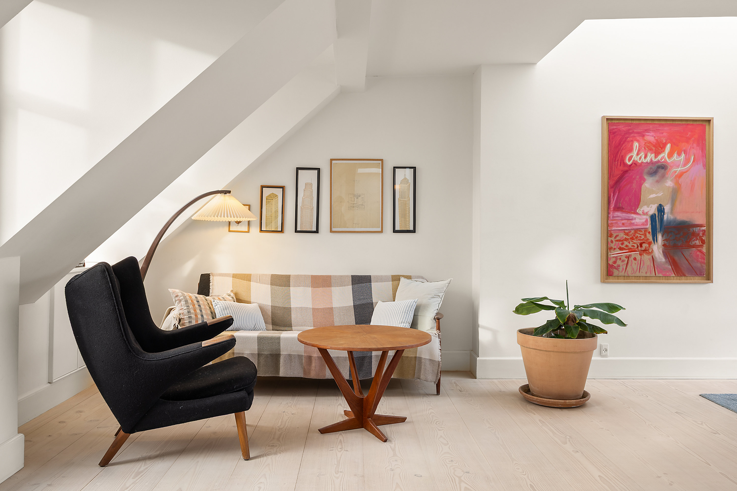 Fremhævet stue billede i fuldskærmstilstand. Billede af Gammeltoftsgade 18, 5. tv., 1355 København K