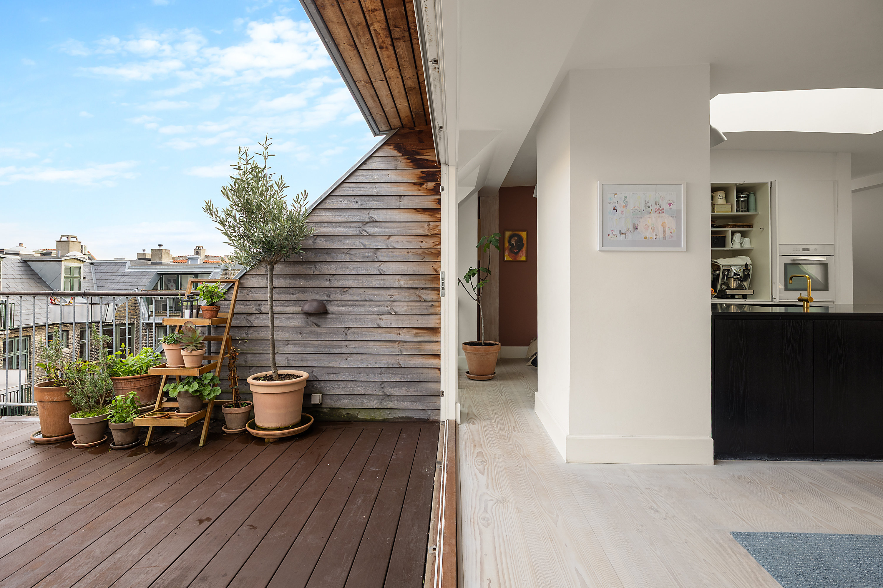 Fremhævet terrasse billede i fuldskærmstilstand. Billede af Gammeltoftsgade 18, 5. tv., 1355 København K