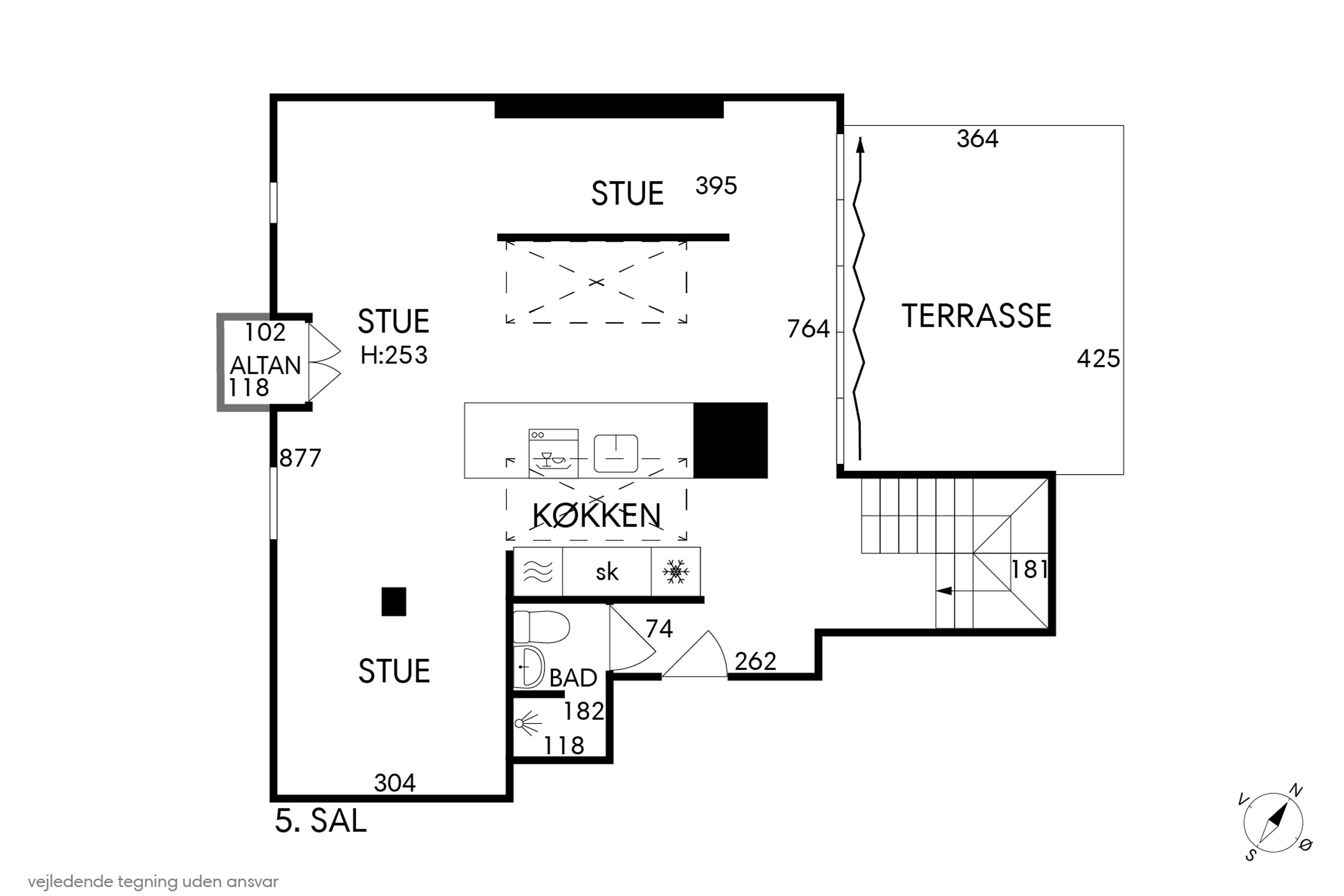 Plantegninger billede af Gammeltoftsgade 18, 5. tv., 1355 København K