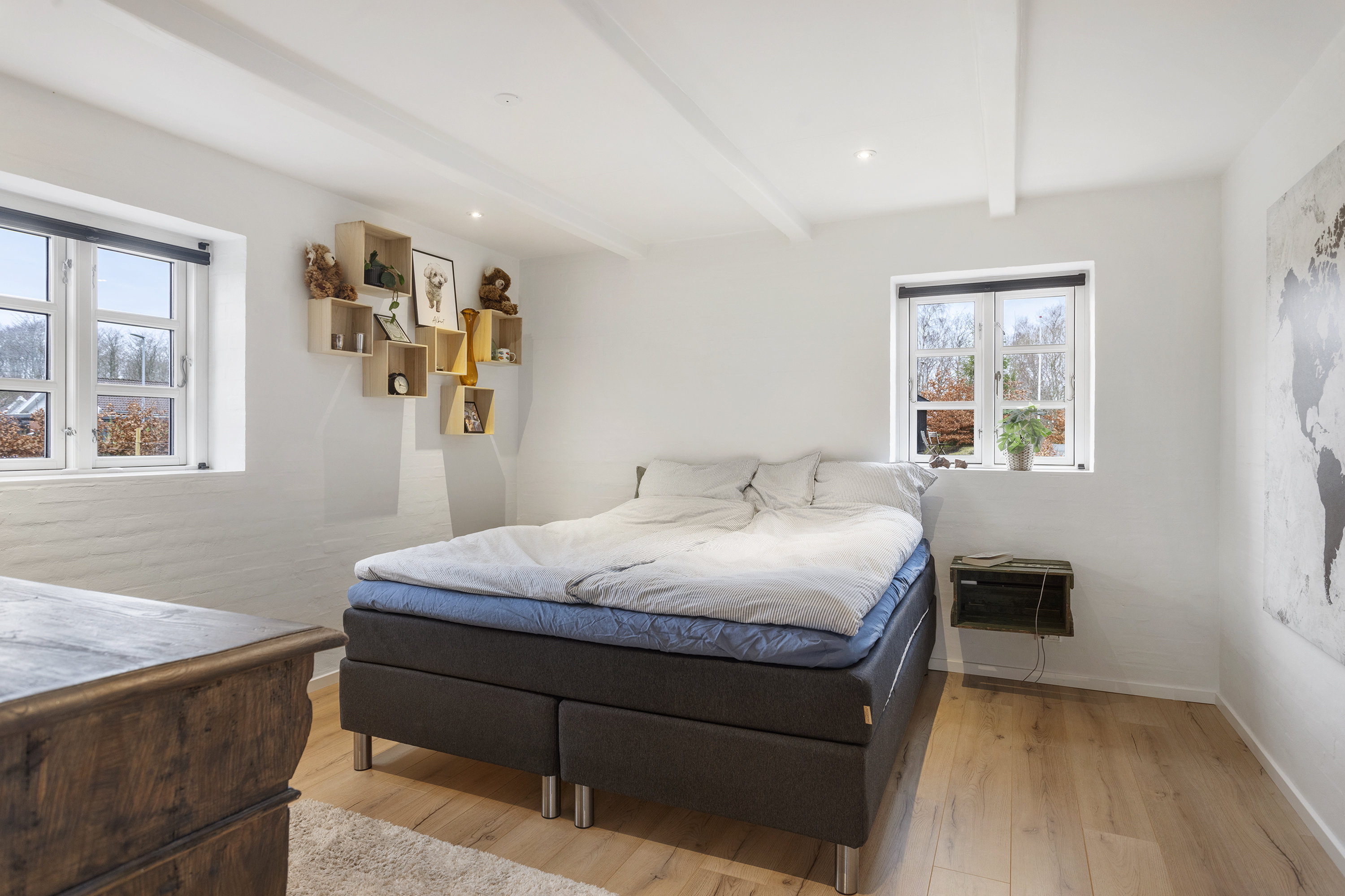 Fremhævet soveværelse billede i fuldskærmstilstand. Billede af Østeralle 64, 9300 Sæby